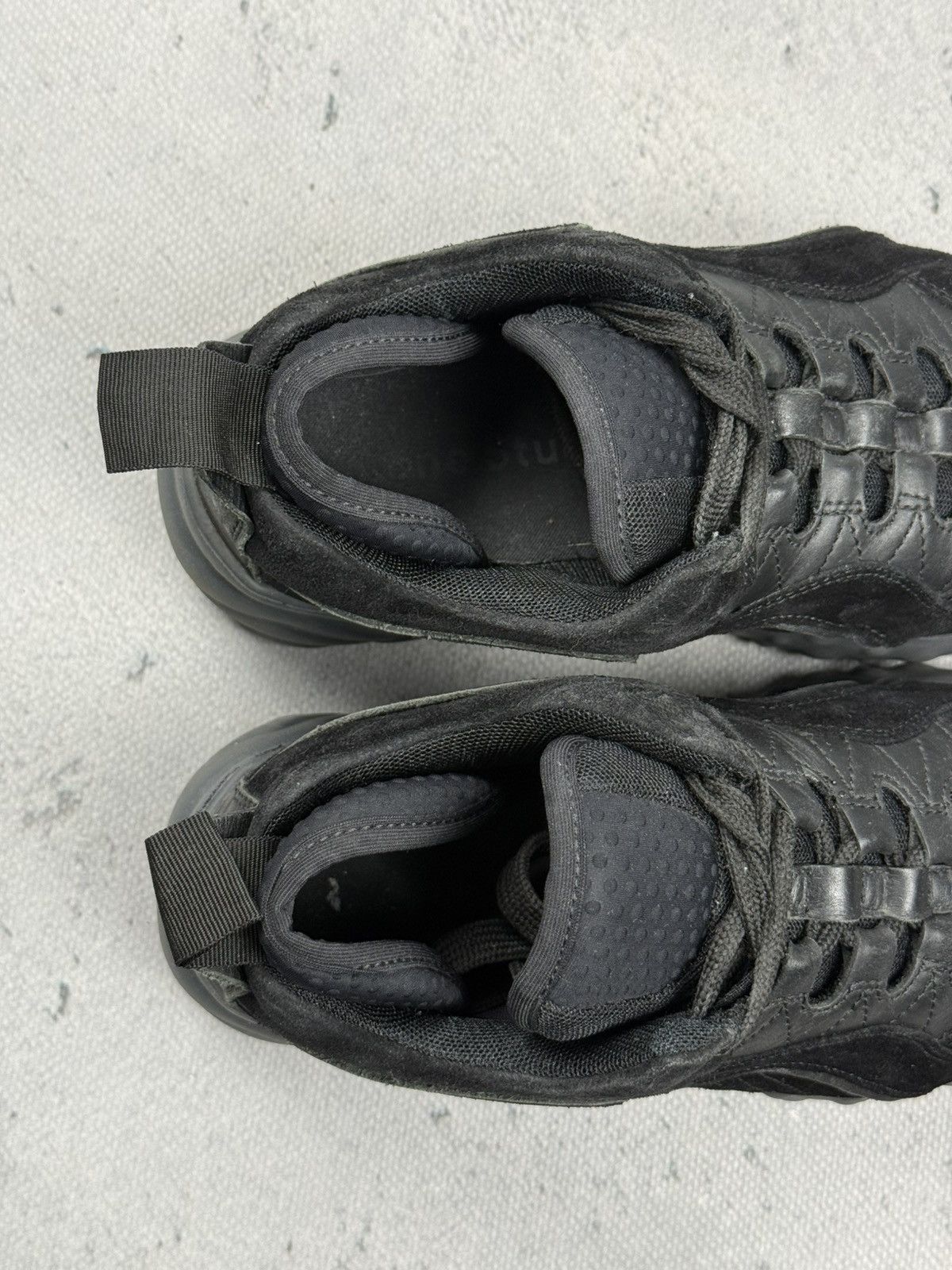 Acne Studios Acne Studios Rockaway Triple Black Suede Leather Sneakers Size US 5 / IT 35 - 15 Thumbnail