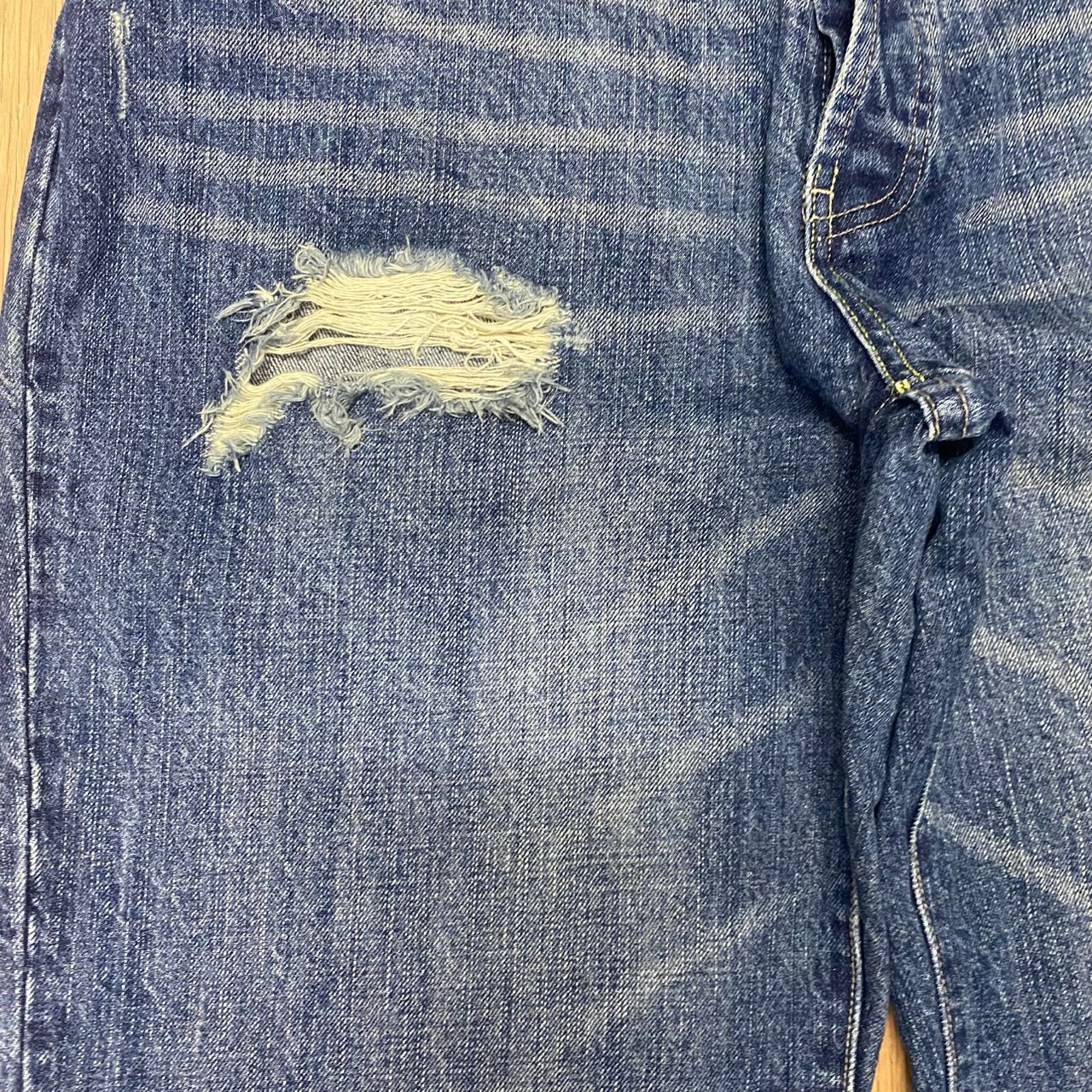 If Six Was Nine Vintage Ezy Distressed Denim Size US 34 / EU 50 - 13 Thumbnail