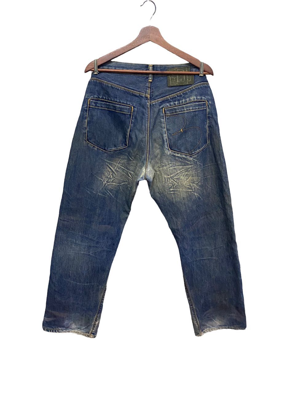 BAL 💥BEST OFFER💥VINTAGE BAL DENIM BUDDY DISTRESSED DENIM Size US 32 / EU 48 - 5 Thumbnail