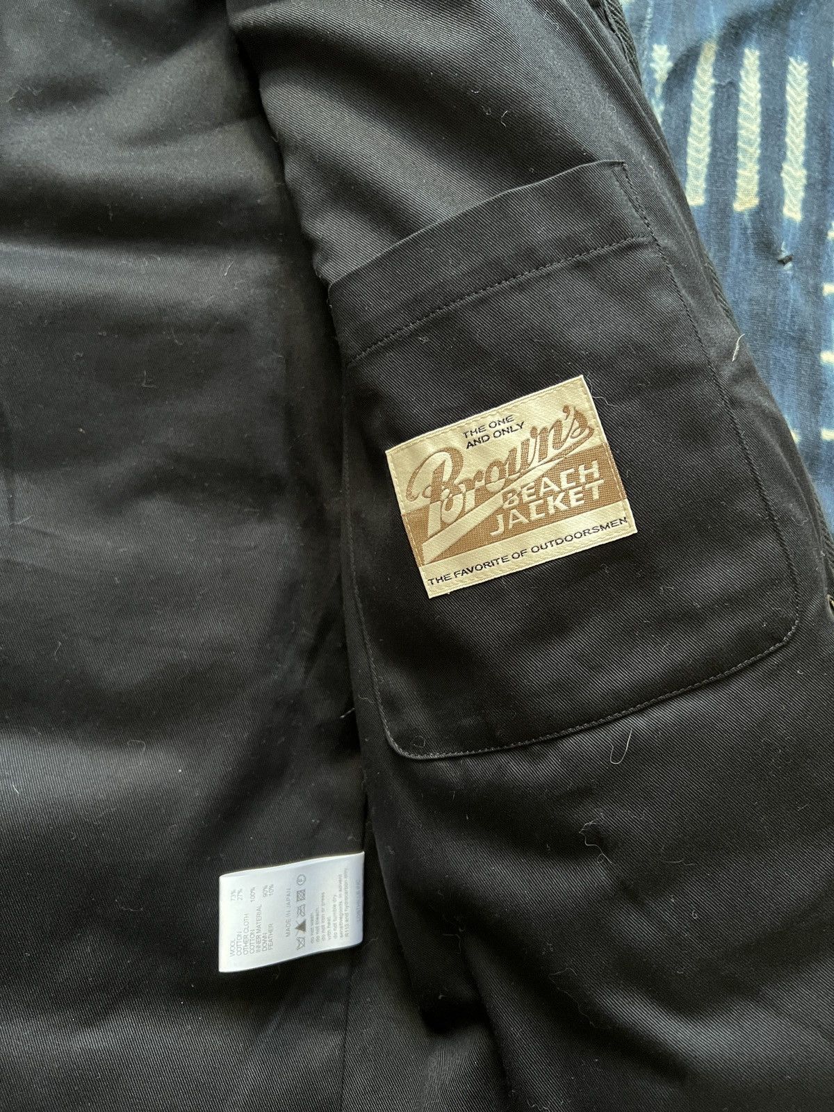 Brown's Beach Jacket Brown's Beach Wool Padded Duck Down Jacket At Last & Co Size US M / EU 48-50 / 2 - 8 Thumbnail