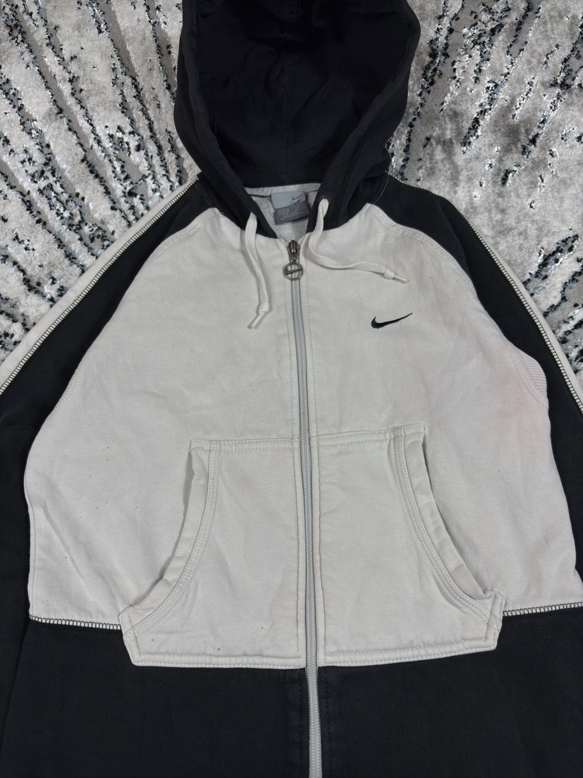 Nike Vintage Nike hoodie zip sweatshirt 90s y2k woman’s cropped Size M / US 6-8 / IT 42-44 - 3 Thumbnail