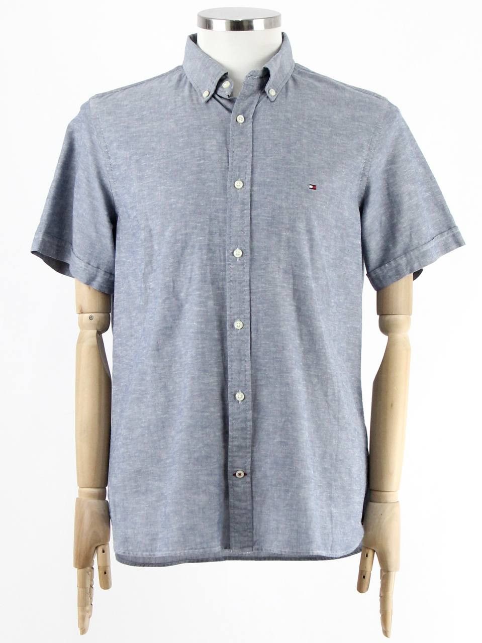 Tommy Hilfiger TOMMY HILFIGER Linen and cotton shirt Size US L / EU 52-54 / 3 - 1 Thumbnail