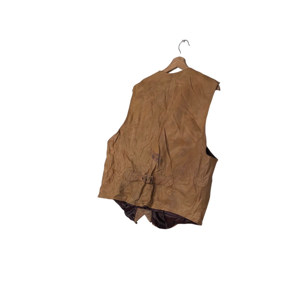 Genuine Leather 📌Vintage Genuine Leather Vest Biker Vera Pelle Size US M / EU 48-50 / 2 - 11 Thumbnail
