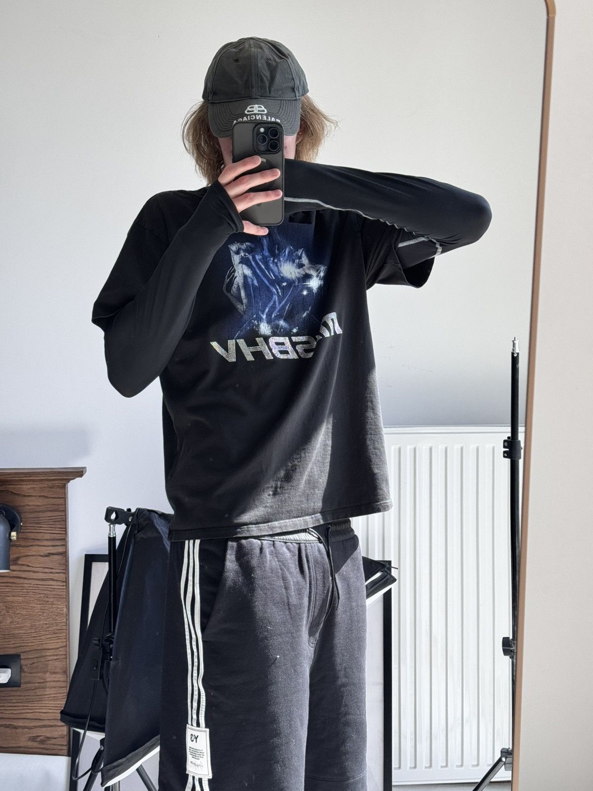 Yohji Yamamoto Vintage Y2K Adidas Pinterest Shorts Streetwear 90s Size US 32 / EU 48 - 8 Thumbnail