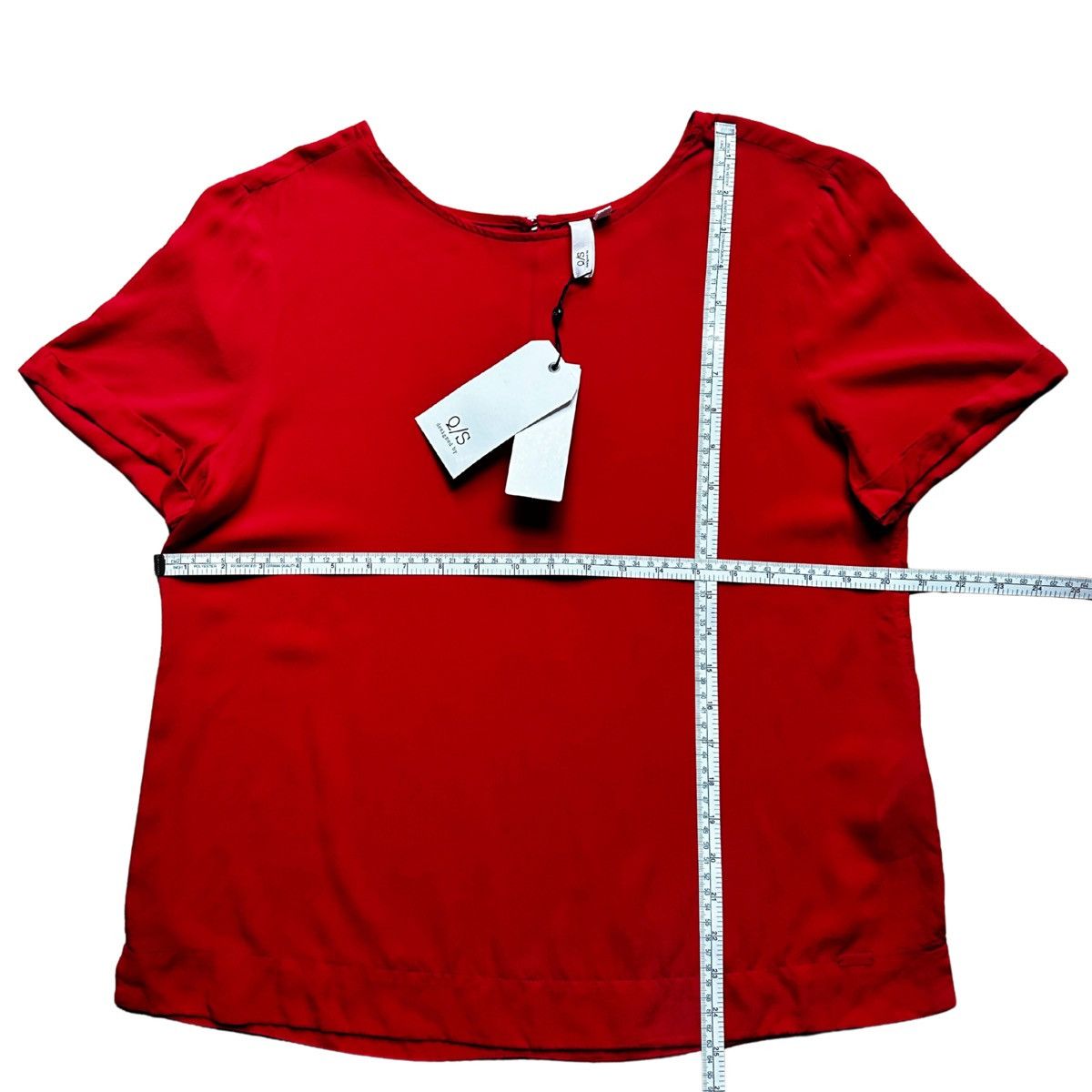 Other Q/S Red Modal Blouse Size M / US 6-8 / IT 42-44 - 7 Thumbnail