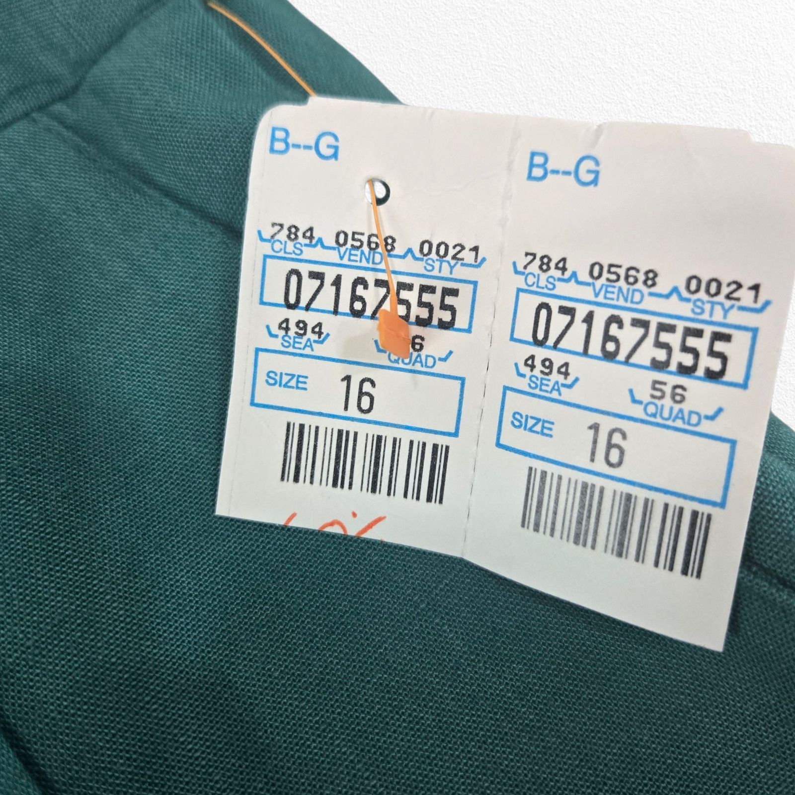 Vintage Vintage Green Teal Button Front Pencil Midi Skirt Size 16 Size 38" / US 16 / IT 52 - 7 Thumbnail