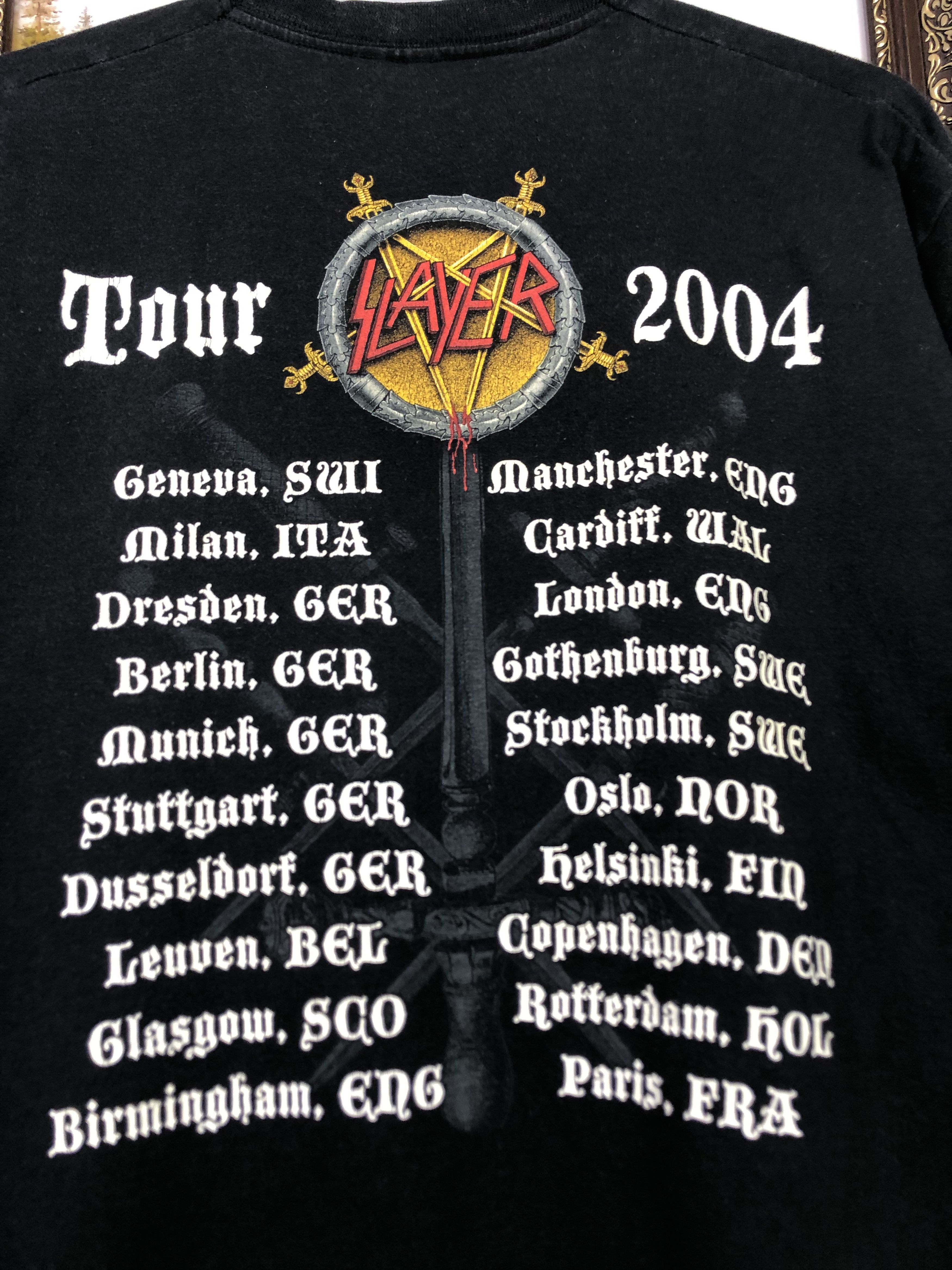 Vintage Vintage 2000's Slayer Shirt Seasons In The Abyss Band Tee Size US M / EU 48-50 / 2 - 8 Thumbnail