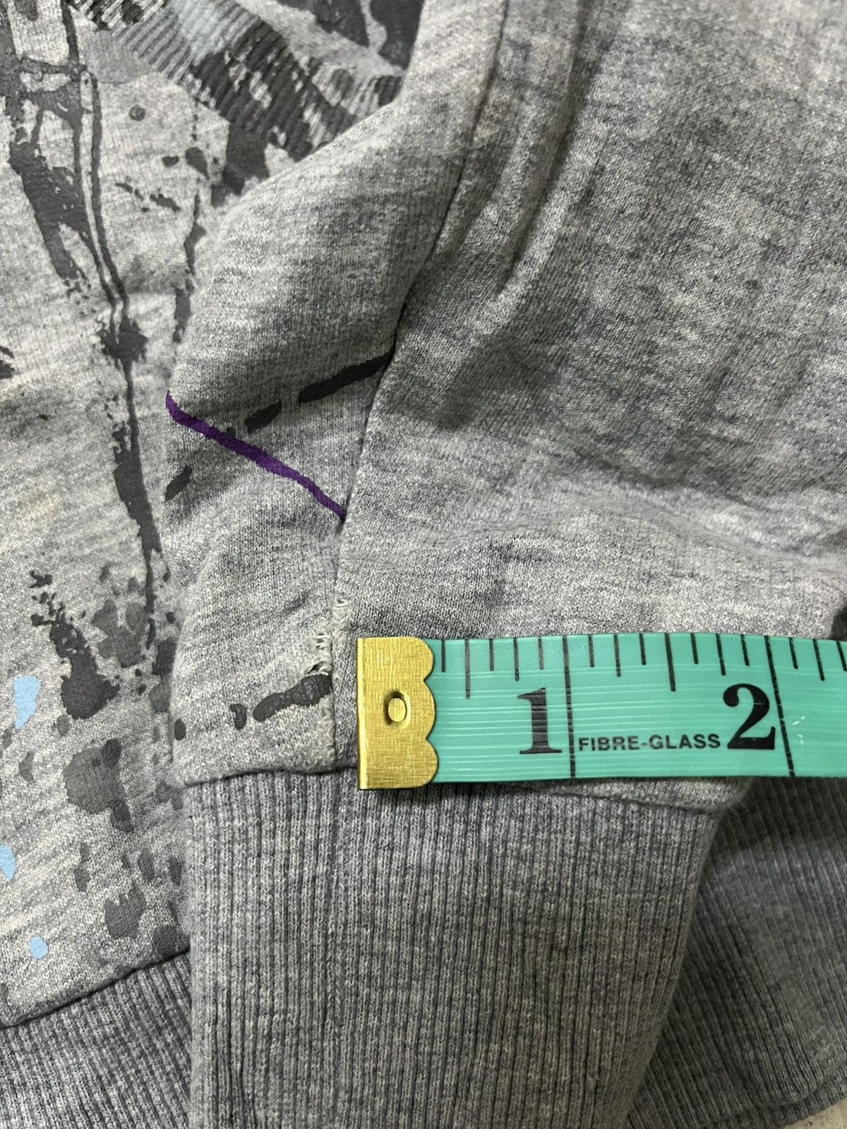 Fubu FUBU Collection Zip Hoodie Grey Paint Splatter Rare Design Size US L / EU 52-54 / 3 - 12 Thumbnail