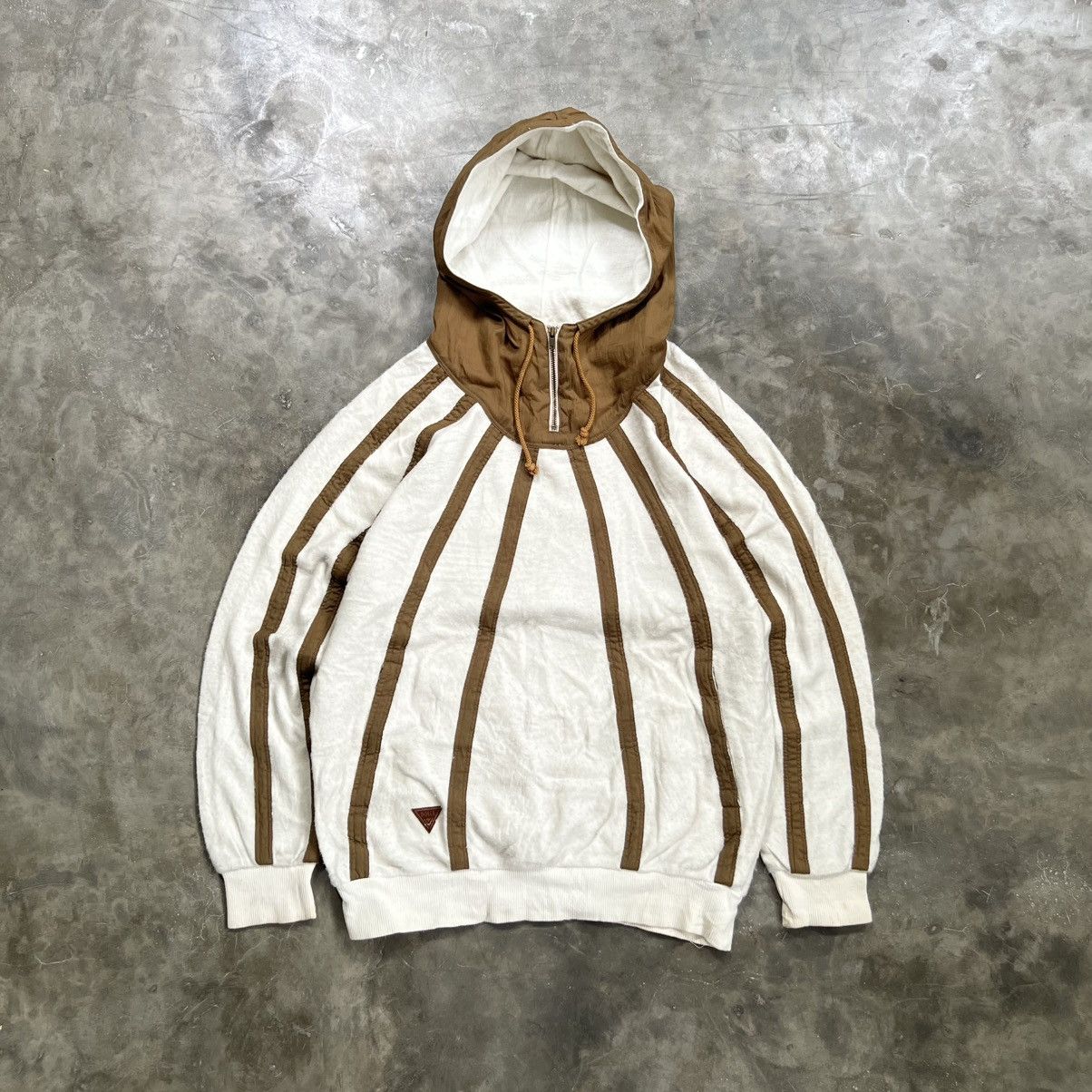 Vintage Vintage 90s Dolce With Much Interest Half Zip Hoodie Size US L / EU 52-54 / 3 - 1 Thumbnail