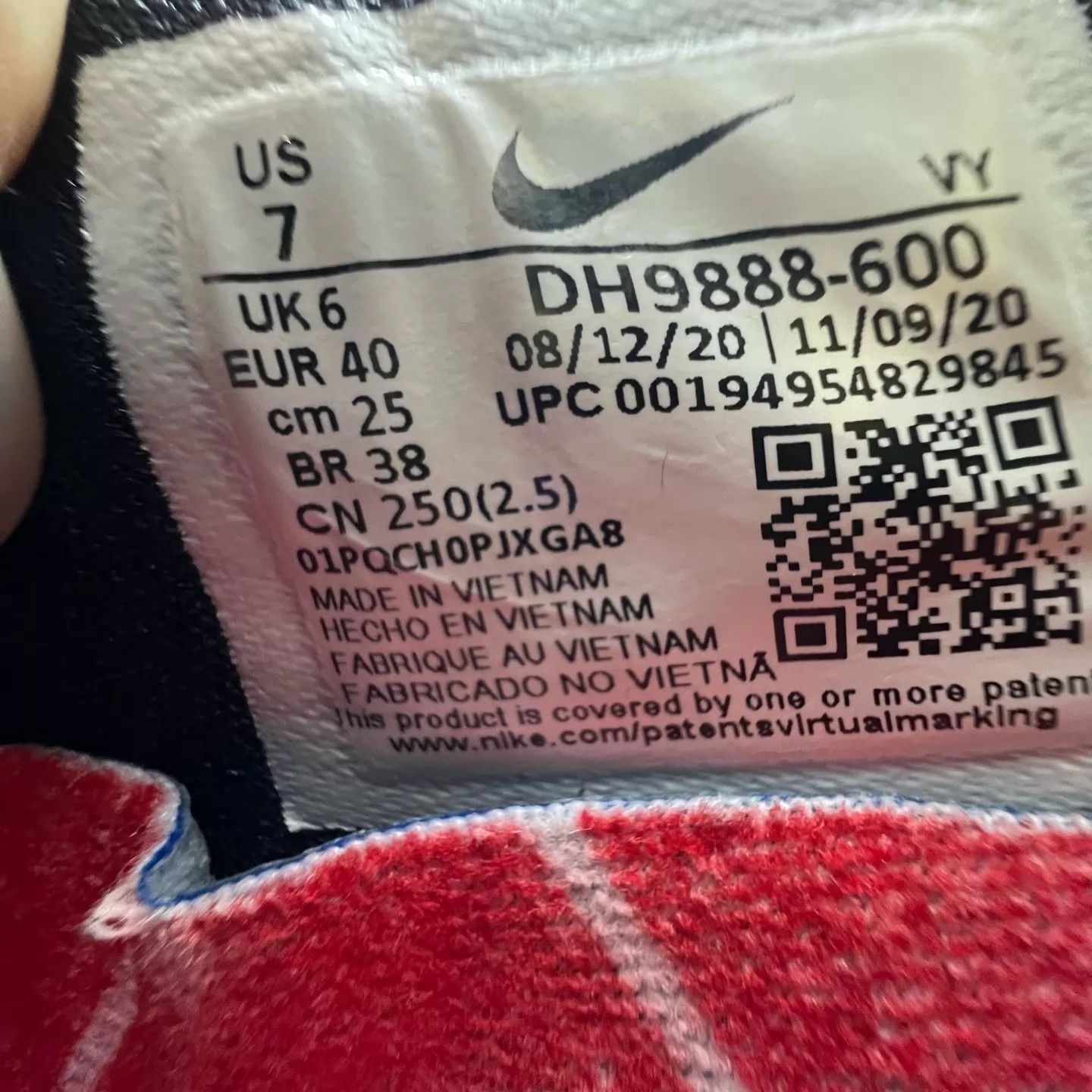 Nike ZK6 All-Star Black Red Size 40 Size US 7 / EU 40 - 8 Thumbnail