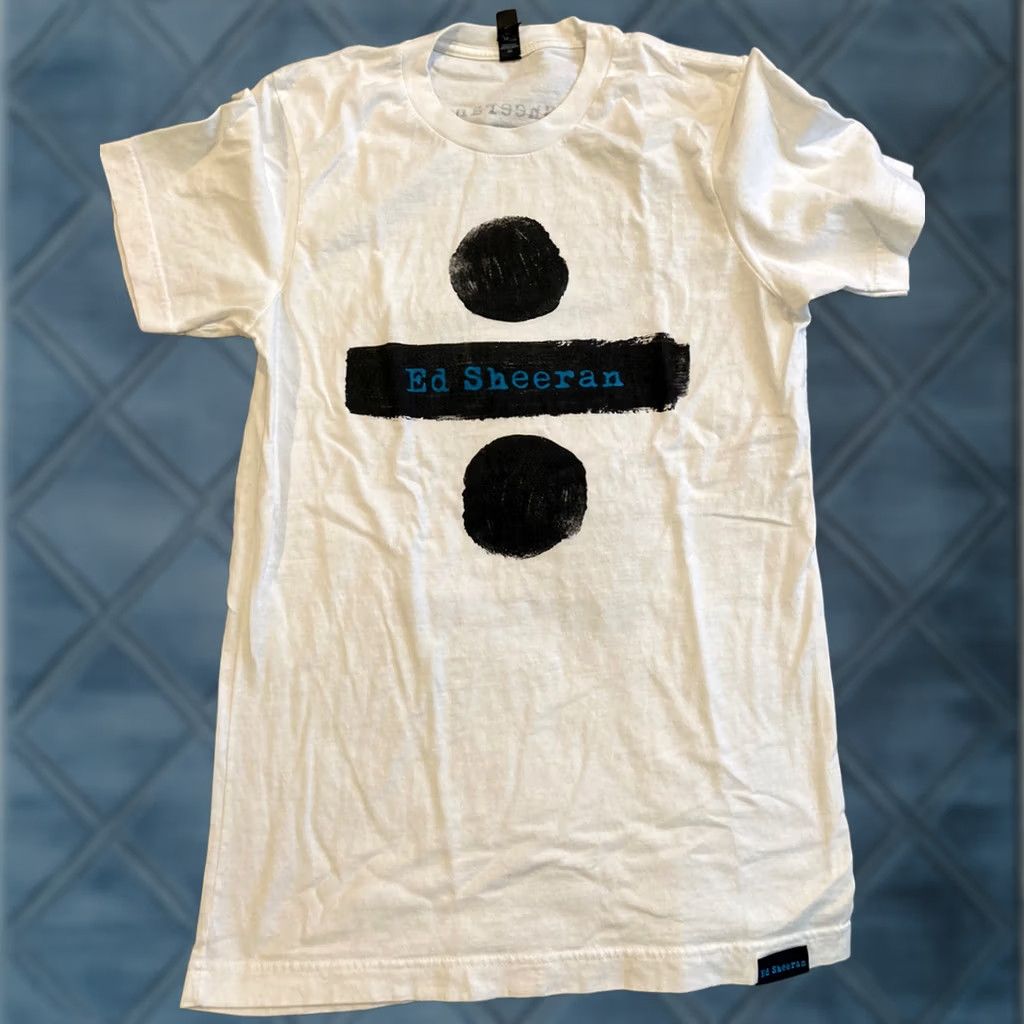 Vintage Ed Sheeran - Divide Tour - Concert T Shirt - White - S - Womens - Small Size S / US 4 / IT 40 - 1 Thumbnail