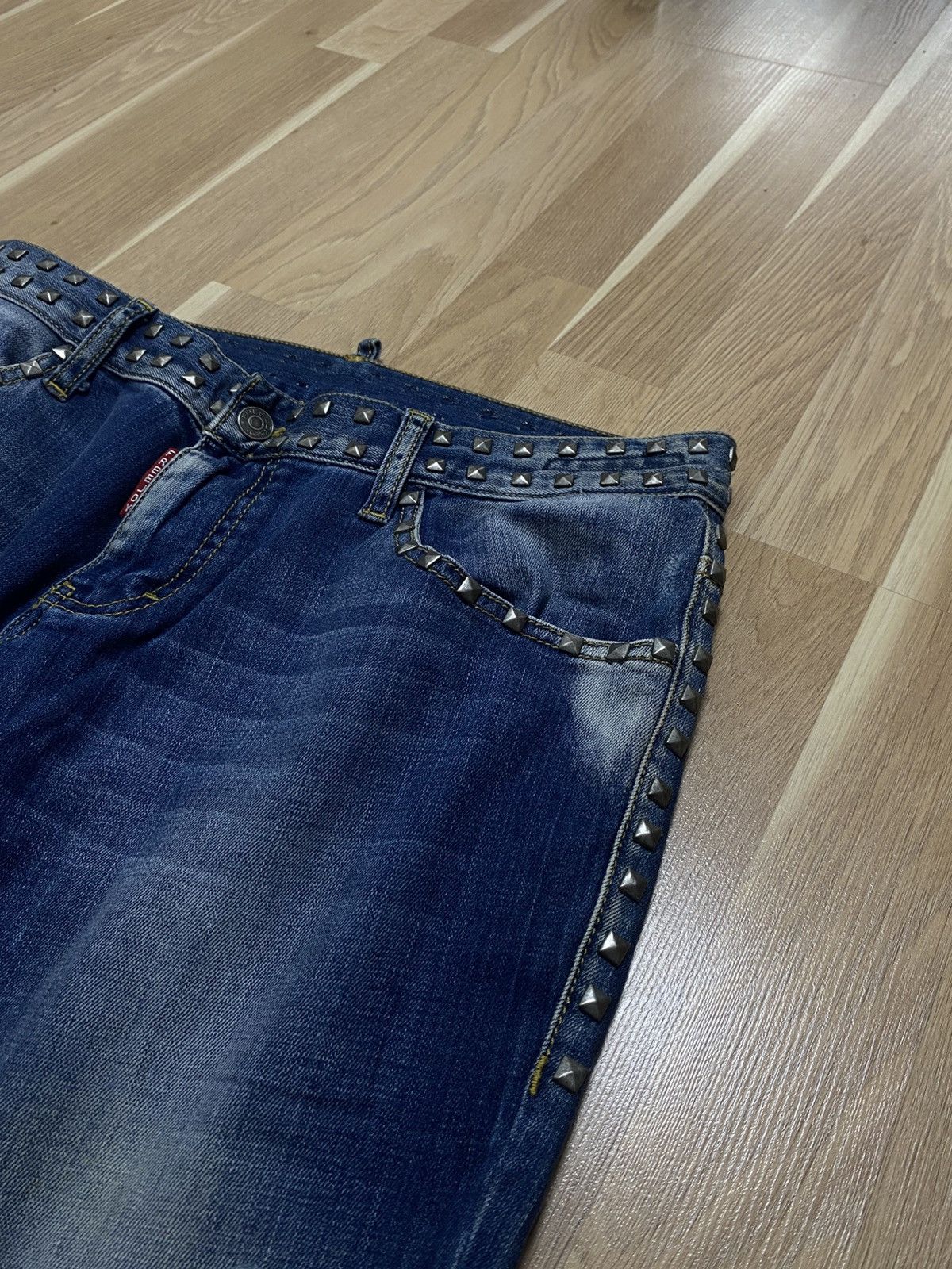 Japanese Brand A/V Japanese Avant-Garde Studded Jeans Size US 32 / EU 48 - 6 Thumbnail