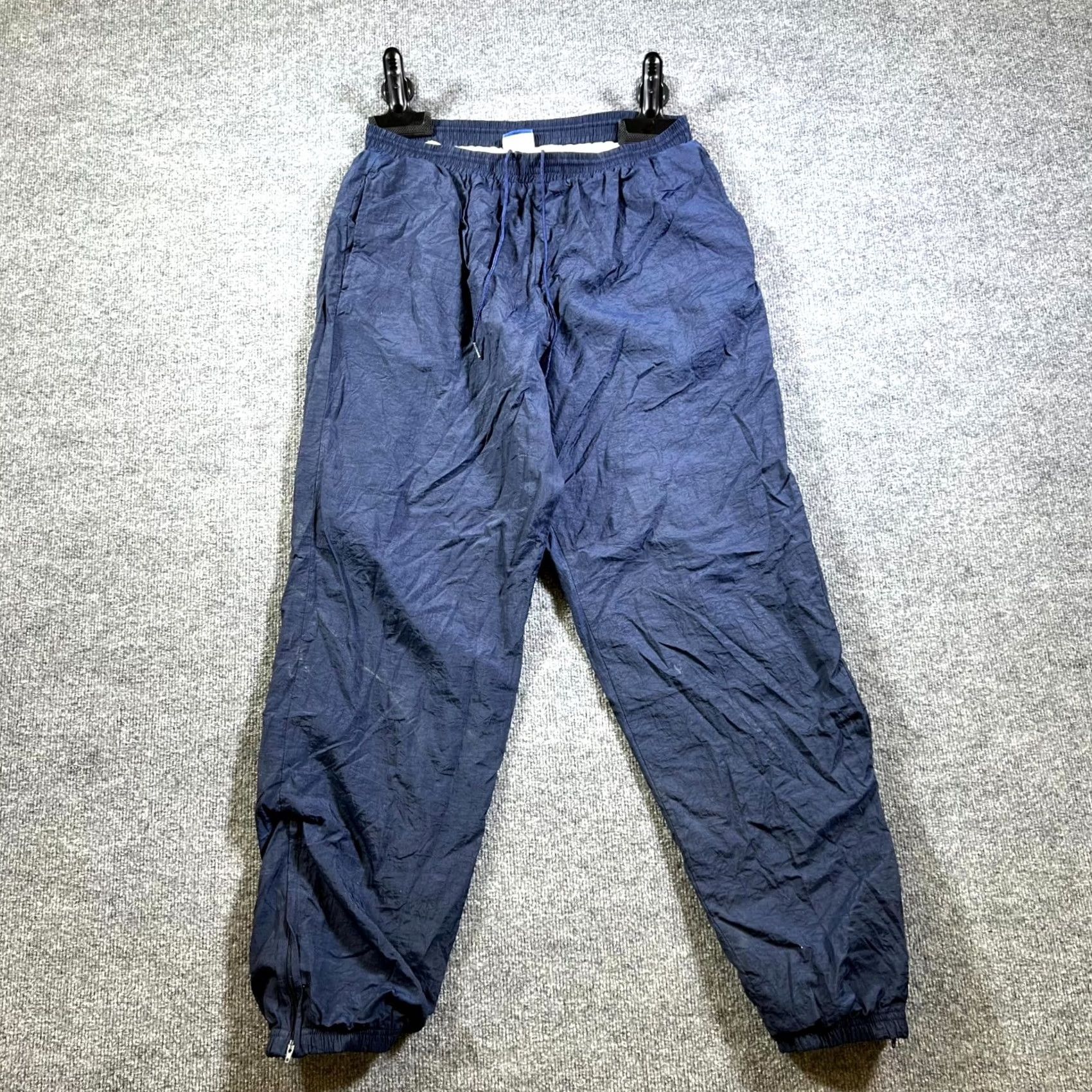 Reebok VINTAGE Reebok Jogger Pants Mens XL Navy Blue Ankle Zip Performance Athletic 90s Size US 36 / EU 52 - 2 Thumbnail