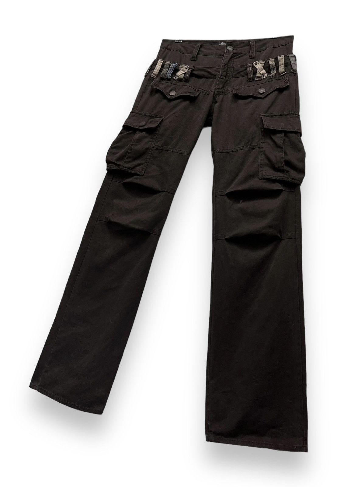 Japanese Brand DOMINATE Japanese Handcrafted Double Waist Bush Cargo Pants Size US 31 - 3 Thumbnail