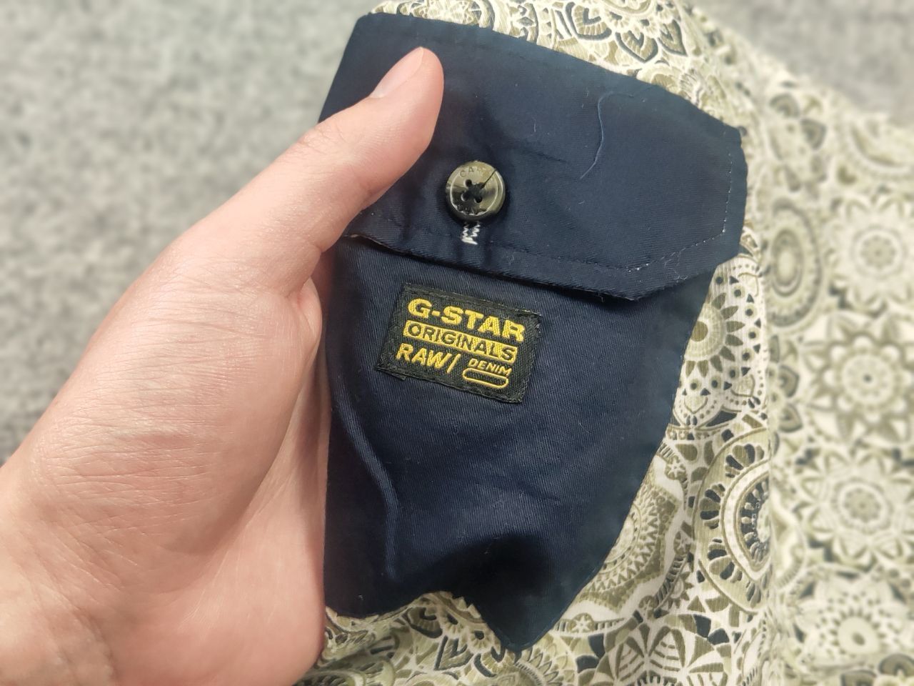 G-Star Vintage G-Star shirt pattern contrasting pockets Long sleeve Size US L / EU 52-54 / 3 - 9 Thumbnail