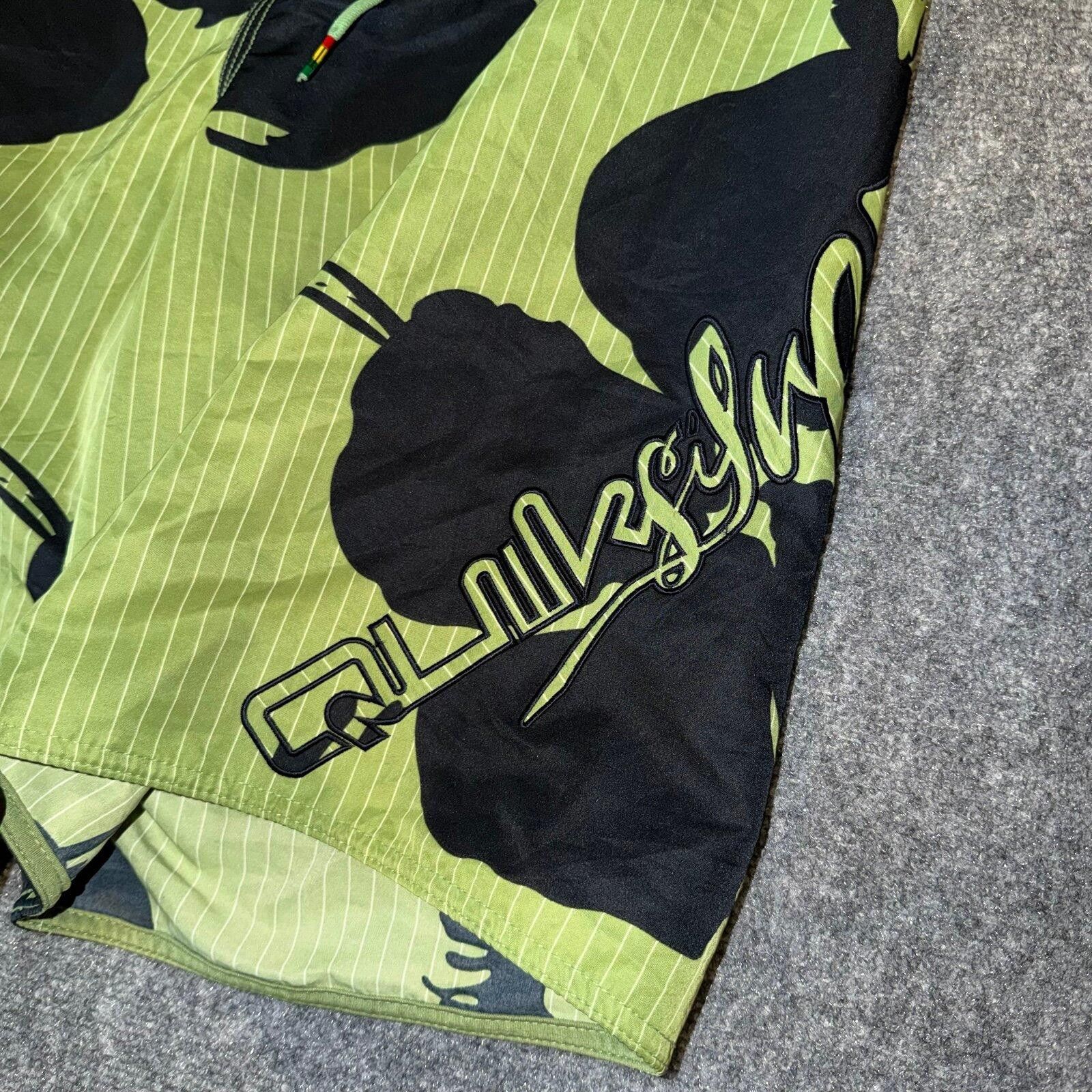 Quiksilver Quiksilver Green Floral Surf Board Shorts Mens XL y2k Size US 36 / EU 52 - 2 Thumbnail