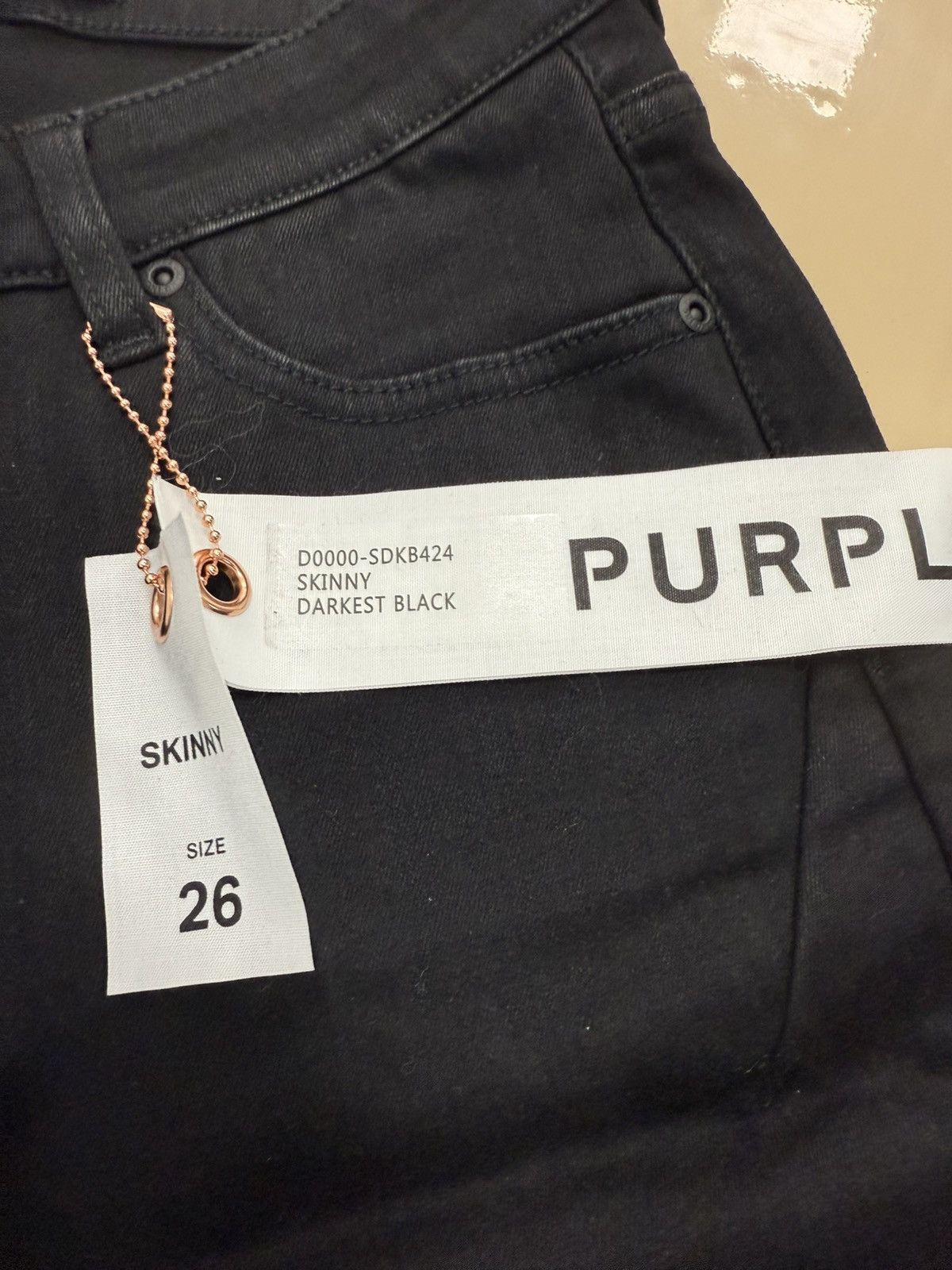 Other Purple Brand Darkest Black Jeans Size 26" / US 2 / IT 38 - 2 Thumbnail