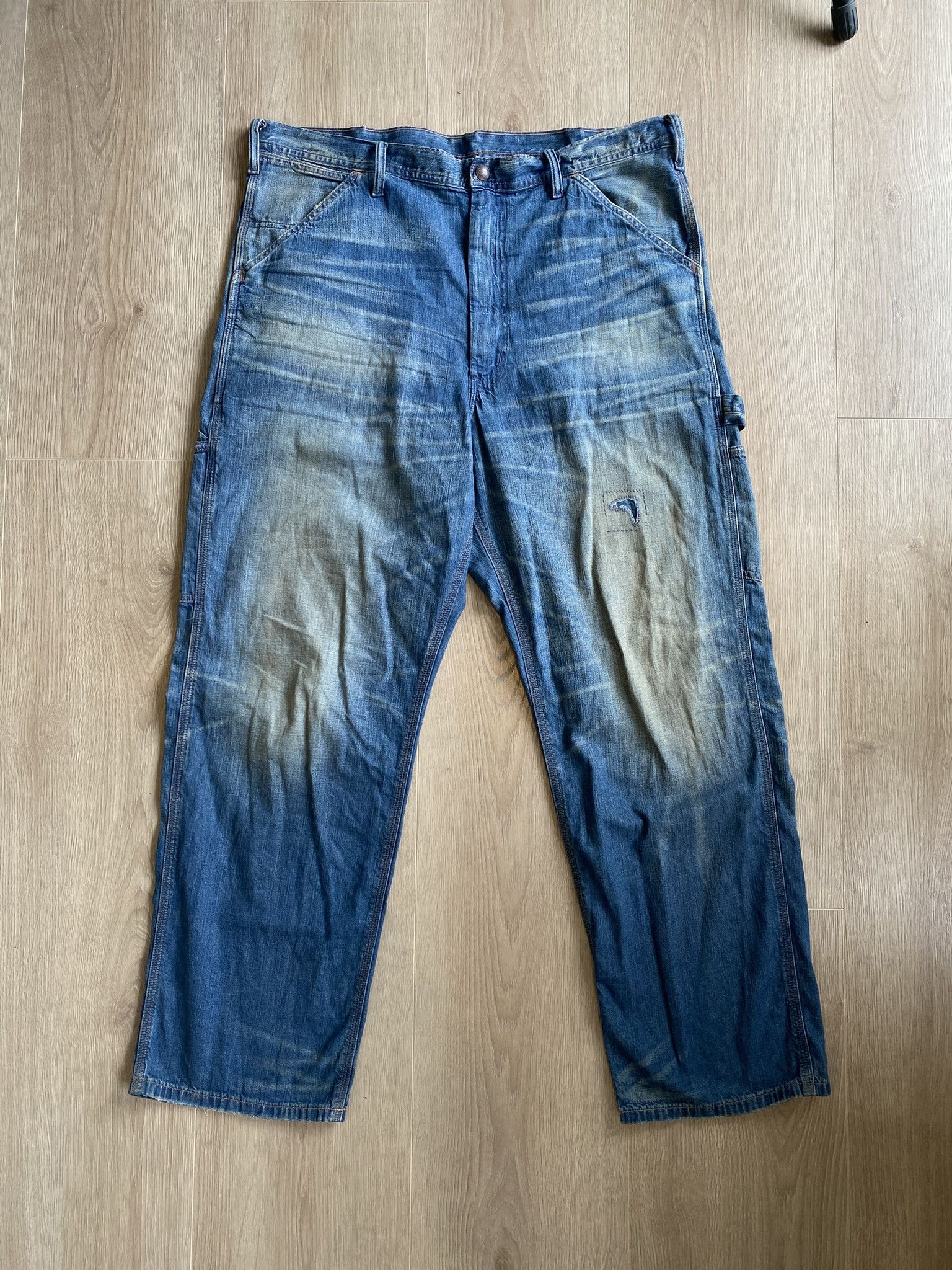 RRL Ralph Lauren Polo Ralph Lauren Relaxed Fit Distressed Carpenter Jean Size US 38 / EU 54 - 6 Thumbnail