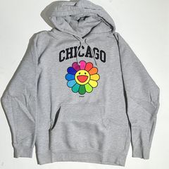 Takashi Murakami x PANGAIA Flower Hoodie Cobalt Blue - Novelship