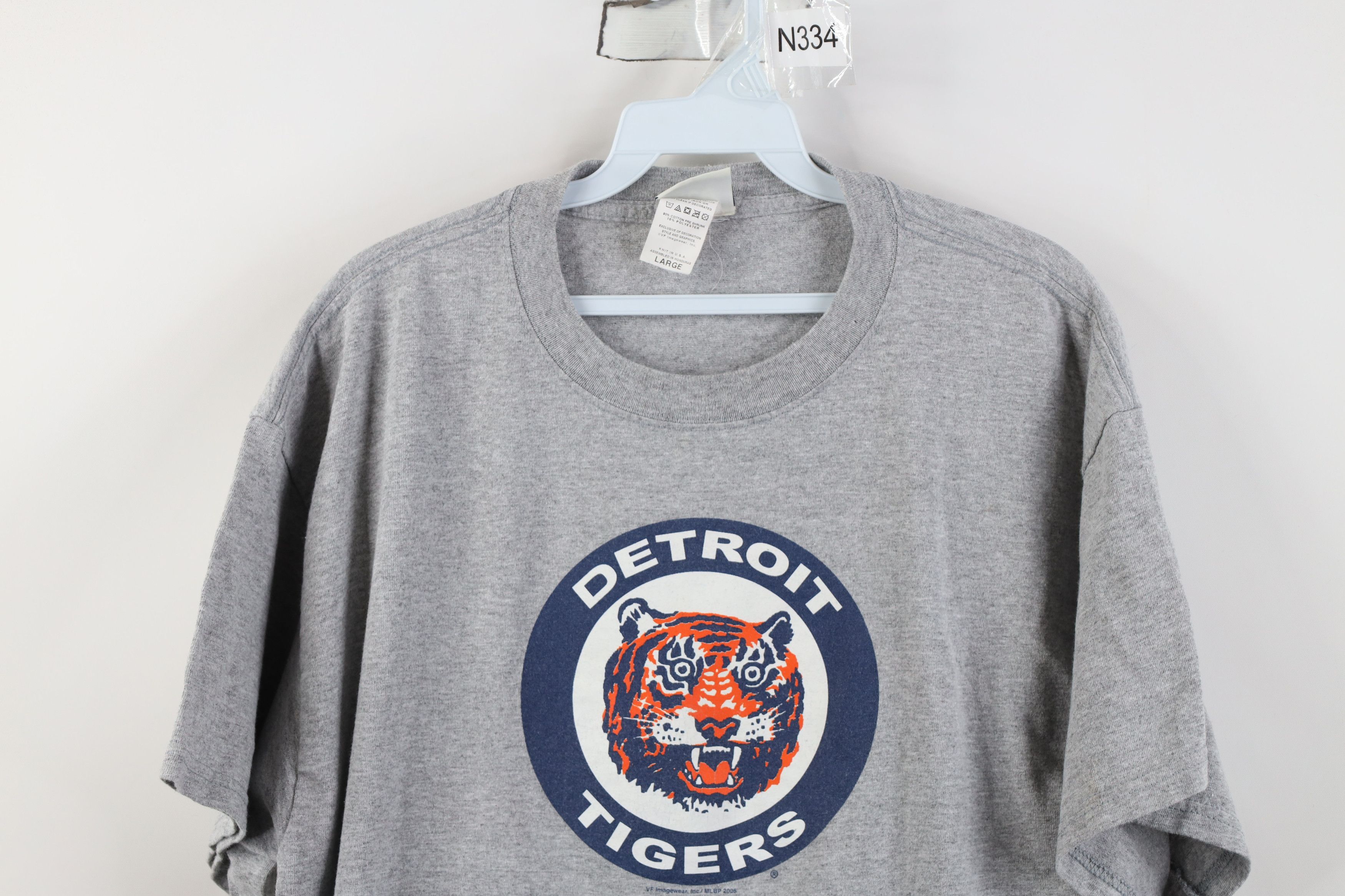 Vintage Vintage Y2K 2006 Logo Detroit Tigers Baseball T-Shirt Gray Size US L / EU 52-54 / 3 - 2 Thumbnail