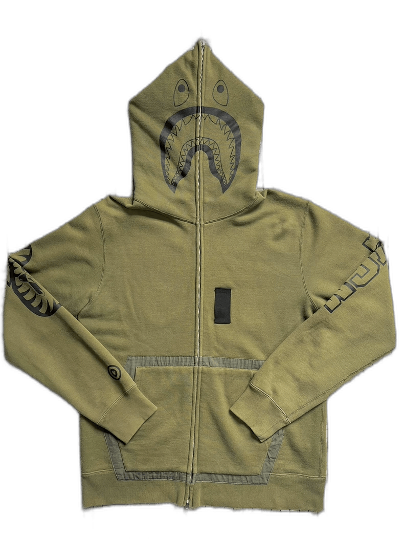 Bape Bape Shark Hoodie in Avocado Colorway Size US XL / EU 56 / 4 - 1 Thumbnail