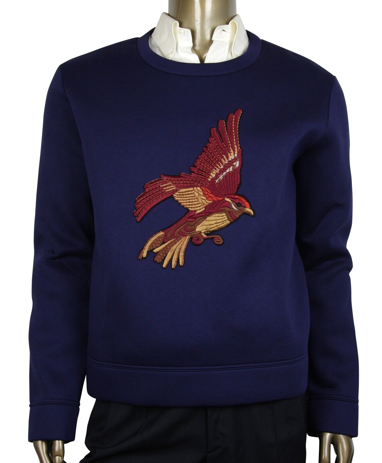 Gucci Men's Double Viscose Navy Blue Rayon Jersey Sweatshirt Size US XXL / EU 58 / 5 - 1 Thumbnail