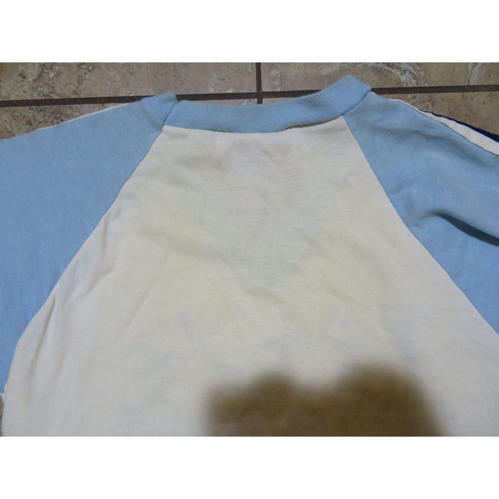 Other Rockford College White Blue V-Neck T-Shirt Sz M 1980s Size US M / EU 48-50 / 2 - 5 Thumbnail