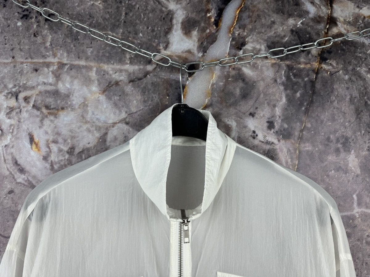 Other Ingni Sheer Cropped Zip Jacket White Lightweight Pocket Deta Size M / US 6-8 / IT 42-44 - 2 Thumbnail