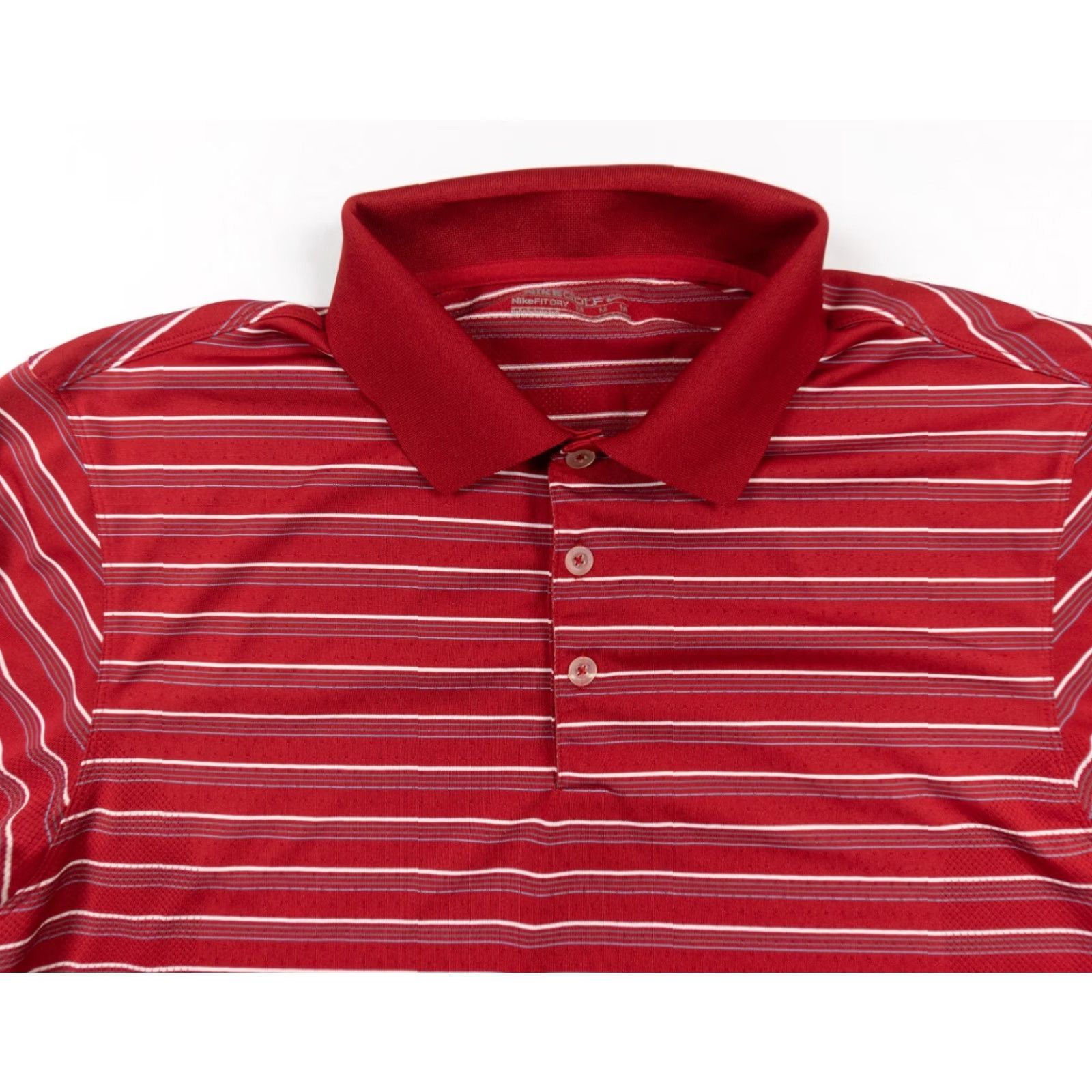 Nike Nike Golf Men Polo Shirt Medium Red Short Sleeve Size US M / EU 48-50 / 2 - 2 Thumbnail