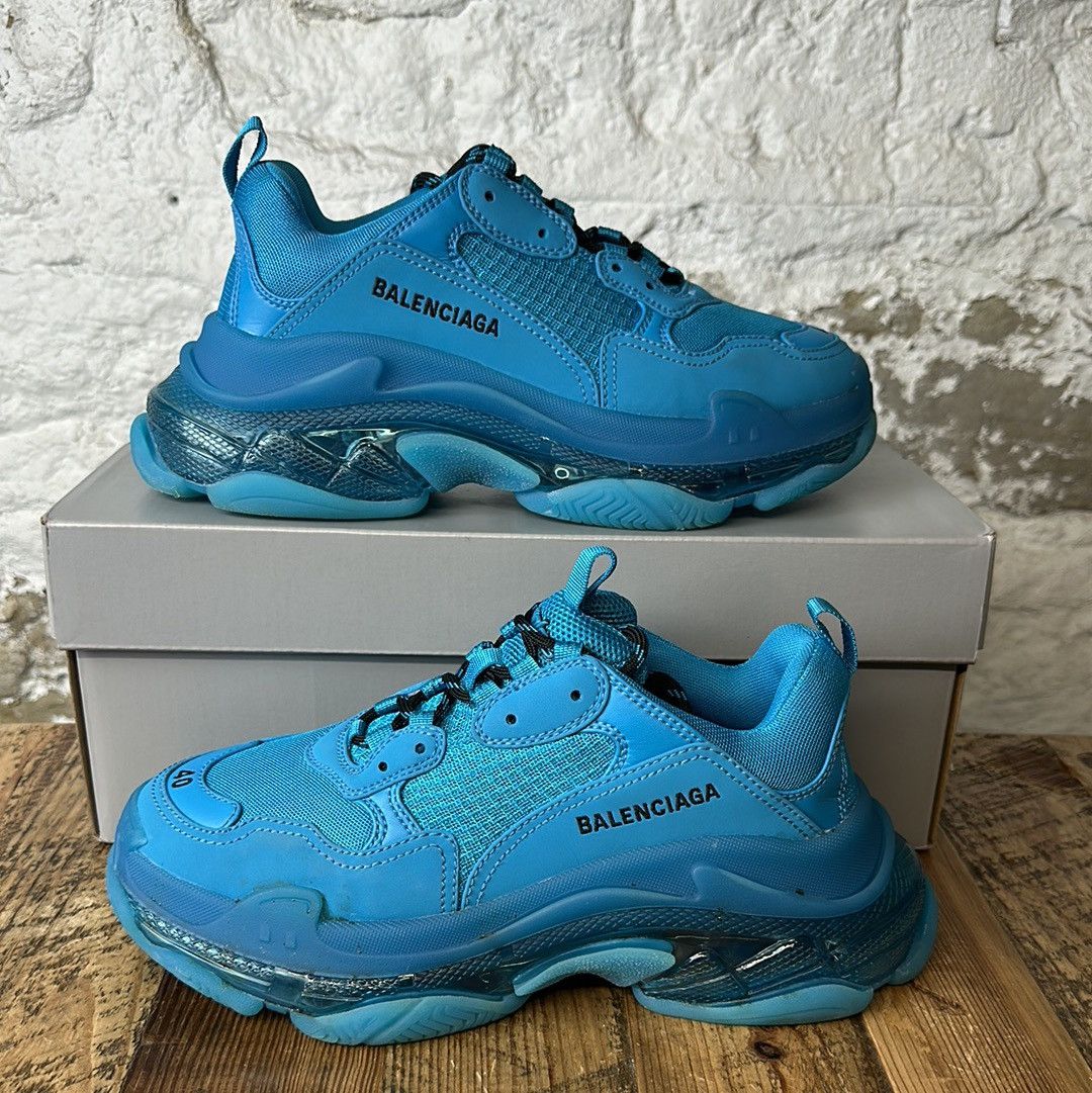 Balenciaga Balenciaga Triple S Blue Sneaker Size 9 | Grailed