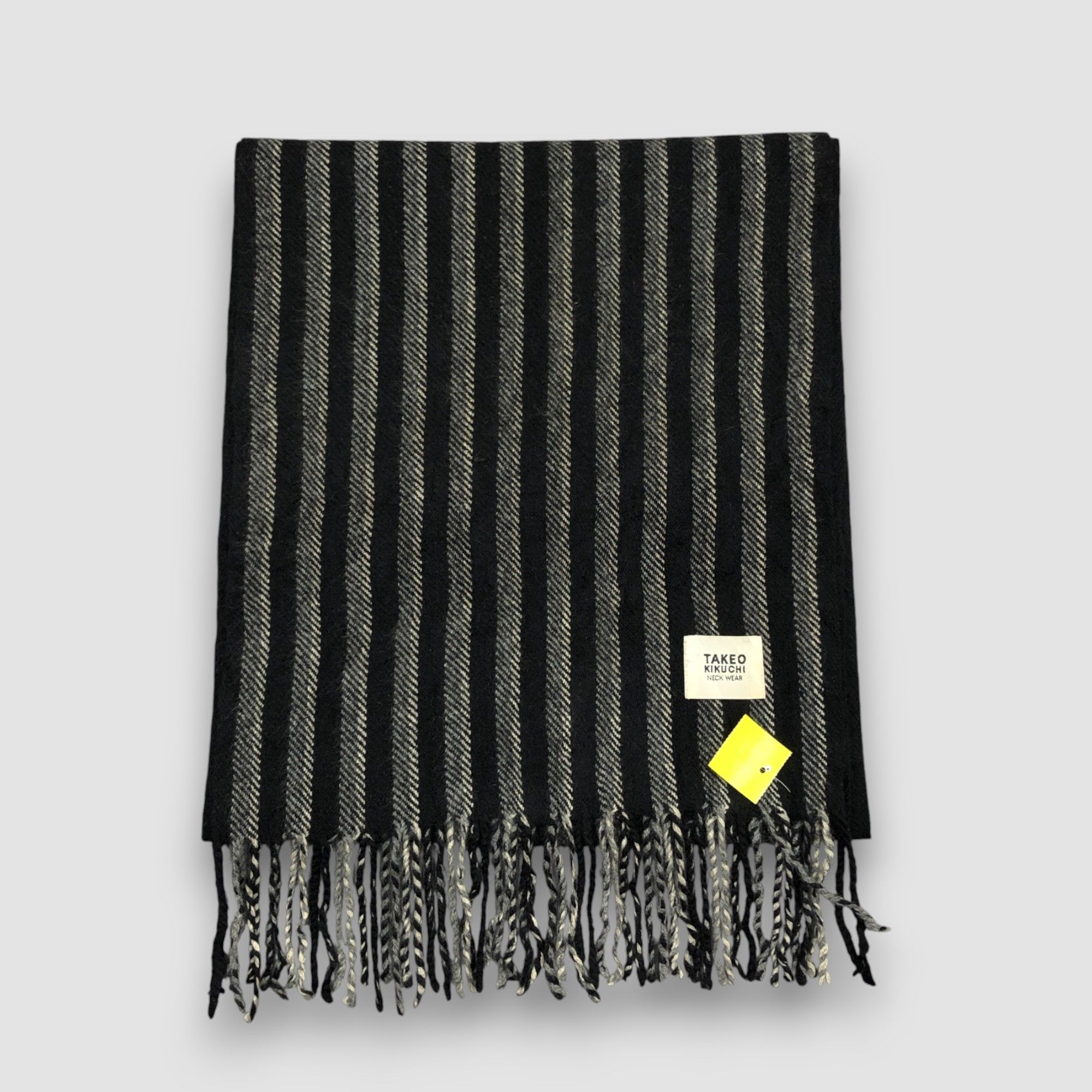 Takeo Kikuchi Vintage Takeo kikuchi Scarf Muffler Wool Cashmere Scarves Size ONE SIZE - 2 Thumbnail