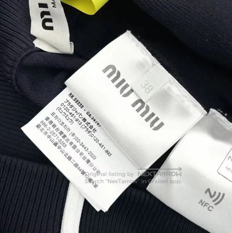 Miu Miu Miu Miu Navy Nylon Women's Casual Pants . Size 30" / US 8 / IT 44 - 5 Thumbnail