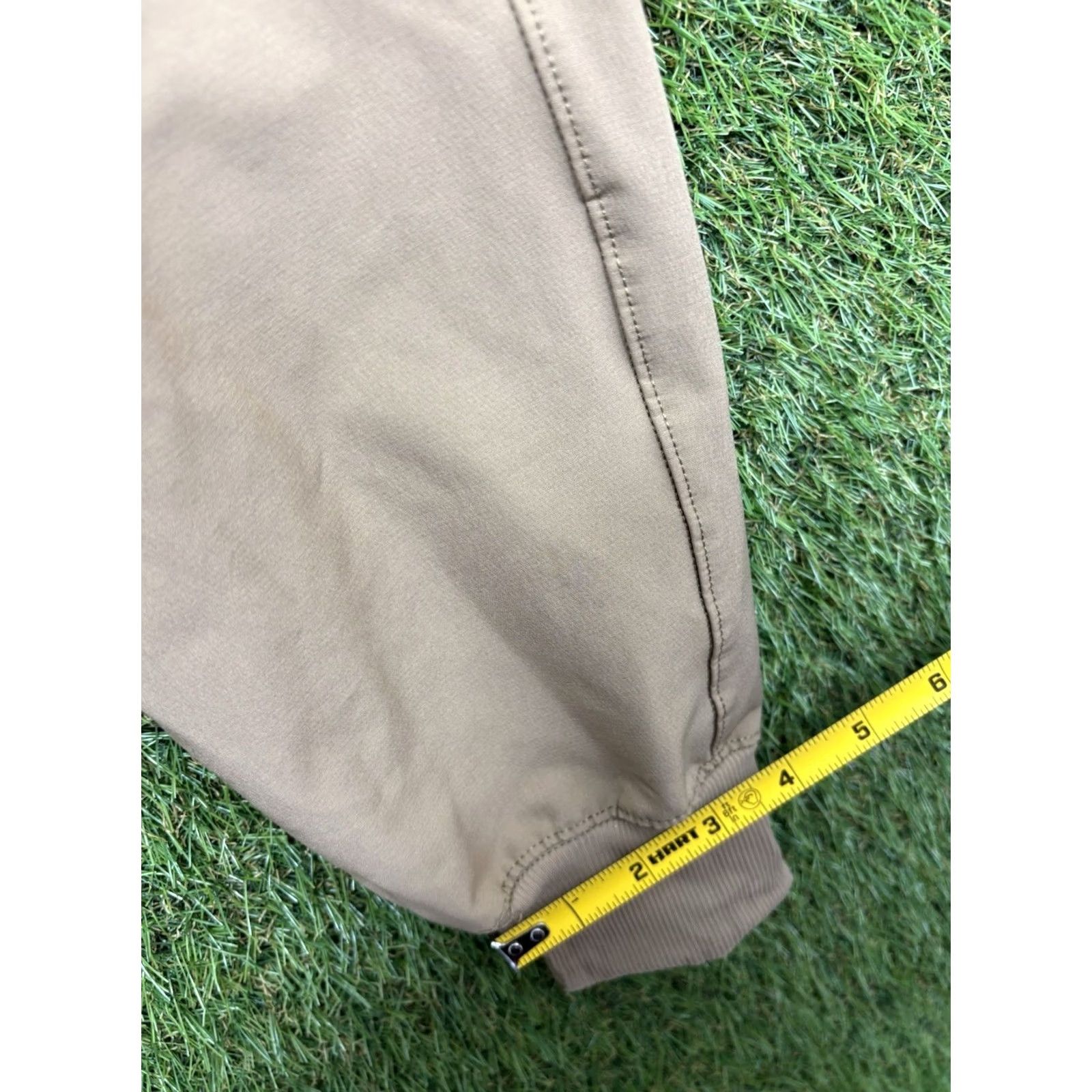Abercrombie & Fitch Abercrombie & Fitch Jogger Pants Mens XS Elastic Waist Drawstring Beig e Solid Pattern Knit Breathable Pockets Tapered Casual Size 26" / US 2 / IT 38 - 4 Thumbnail