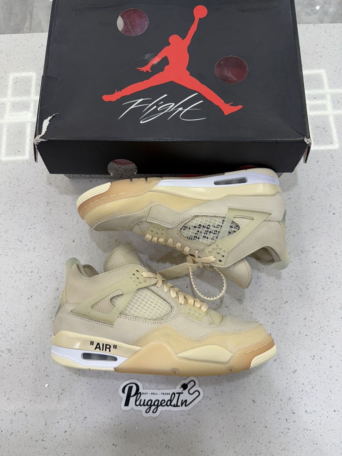 Jordan Brand × Off-White Off White Jordan 4’s Size 8.5 Mens Size US 8.5 / EU 41-42 - 1 Thumbnail