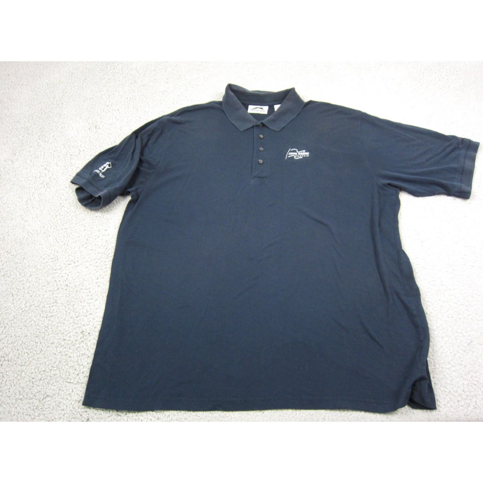John Deere VINTAGE John Deere Polo Shirt Mens 2XL Blue Polo Shirt 2XL Blue Golf Classic 70s 80s 90s Mens Size US XXL / EU 58 / 5 - 2 Thumbnail
