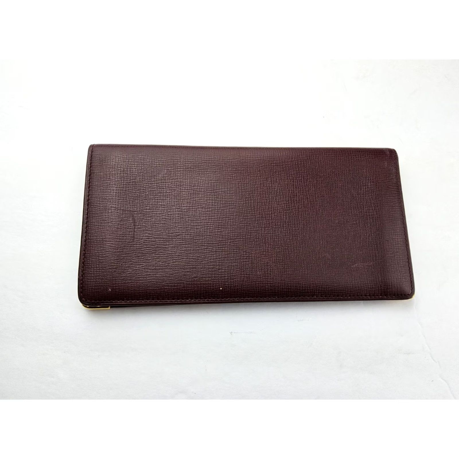 Cartier Cartier Wallet Folding Leather Paris Burgundy Full Size Long Wallet Women Size ONE SIZE - 2 Thumbnail