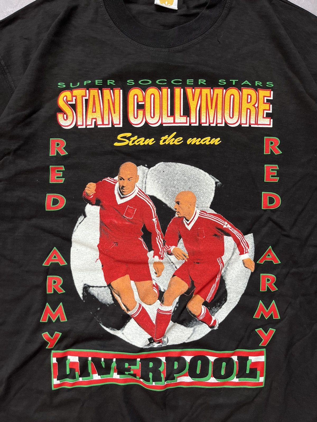 Vintage Vintage Liverpool 8 Red Army Stan The Man Collymore T-Shirt Size US M / EU 48-50 / 2 - 3 Thumbnail