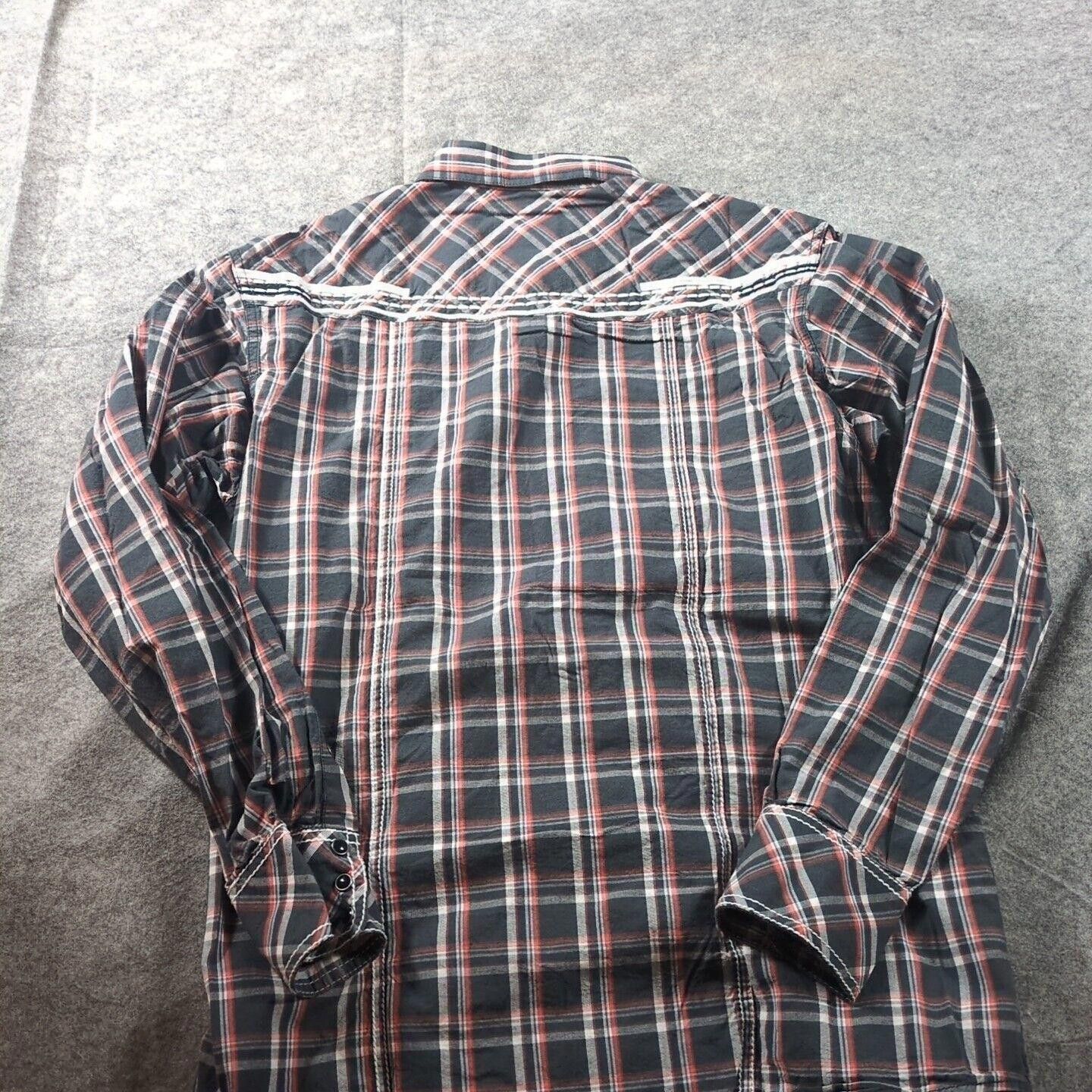 Ariat Ariat Pearl Western Shirt Mens SL Black Plaid Long Sleeve Size US L / EU 52-54 / 3 - 8 Thumbnail