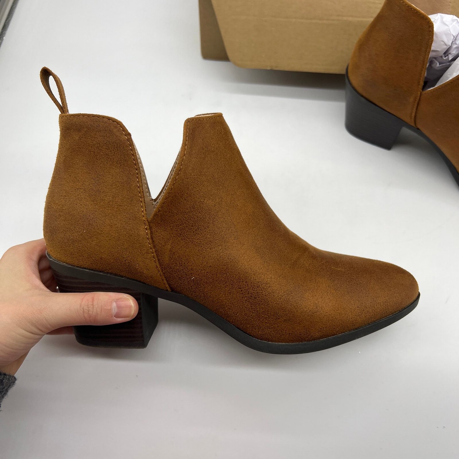 Other Journee Collection Womens Ankle Heel Booties Brown Size 8WD Size US 8 / IT 38 - 4 Thumbnail