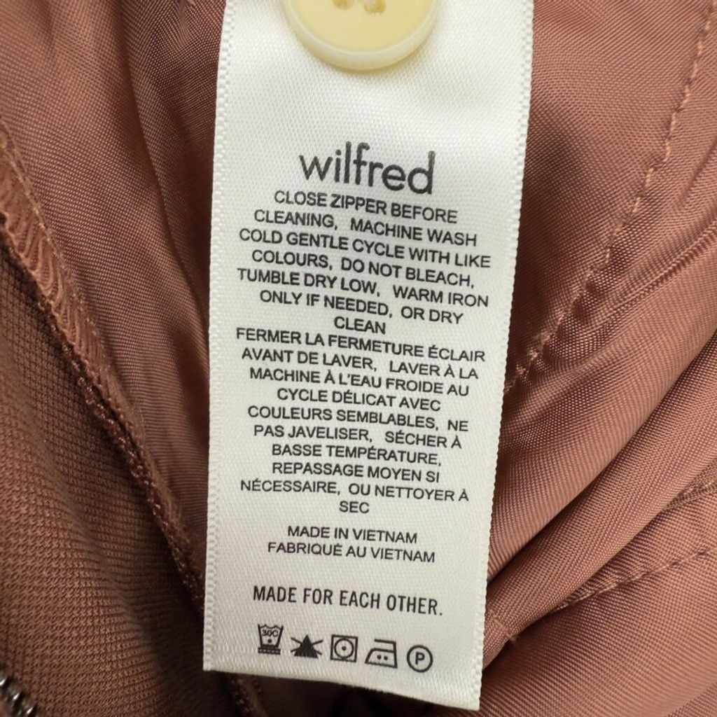 Other WILFRED Effortless Cropped Wide-Leg Mocha Brown Pants Size 2 Size 26" / US 2 / IT 38 - 8 Thumbnail