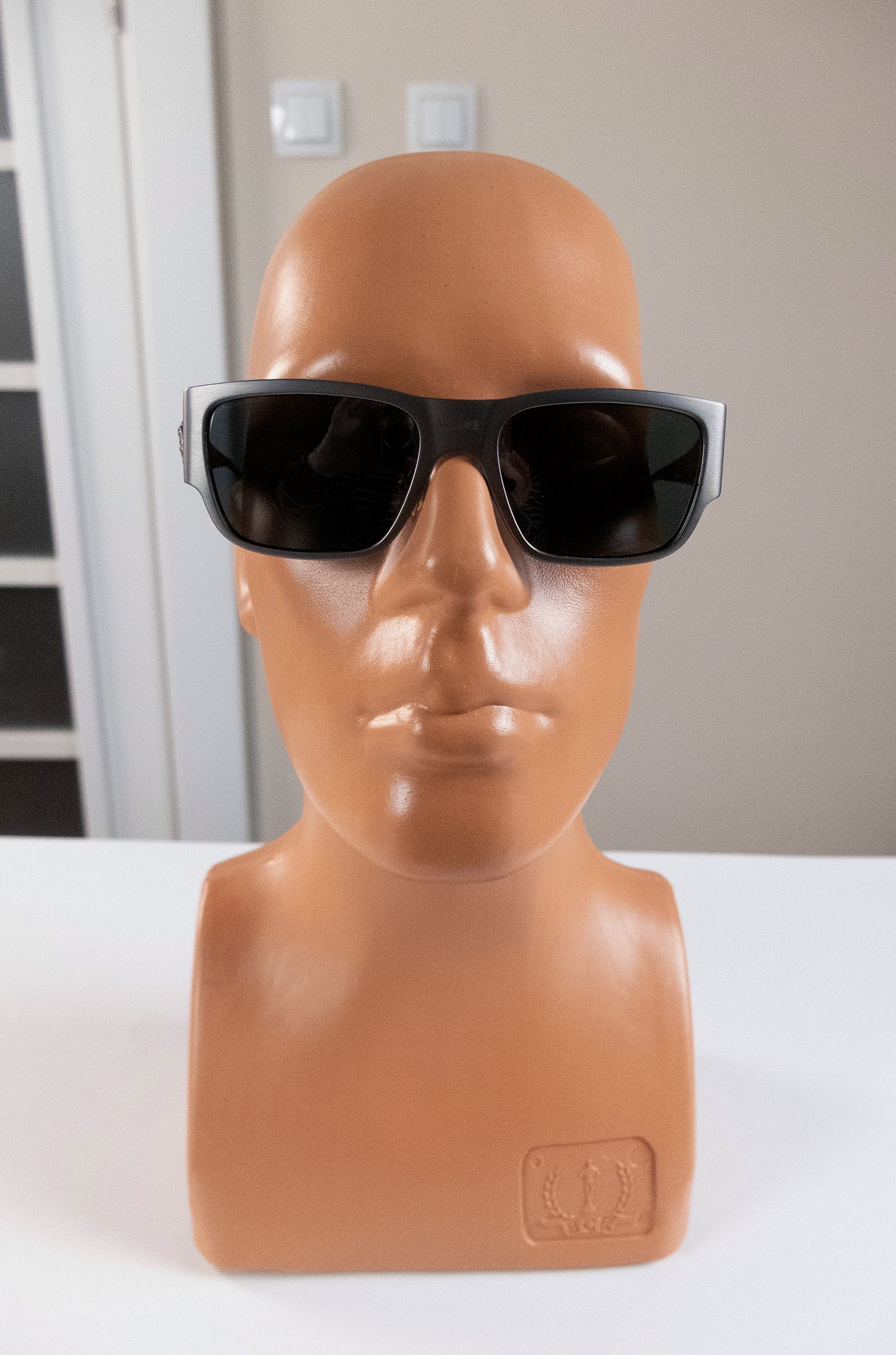 Versace VERSACE La Medusa metallic metal rectangle sunglasses Size ONE SIZE - 10 Thumbnail