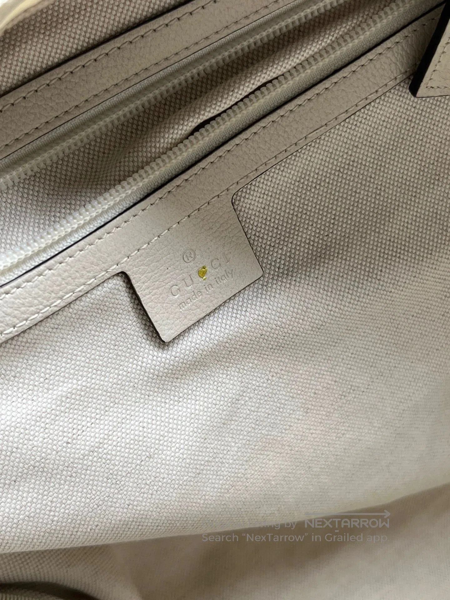 Gucci gucci white leather print backpack for unisex. Size ONE SIZE - 5 Thumbnail