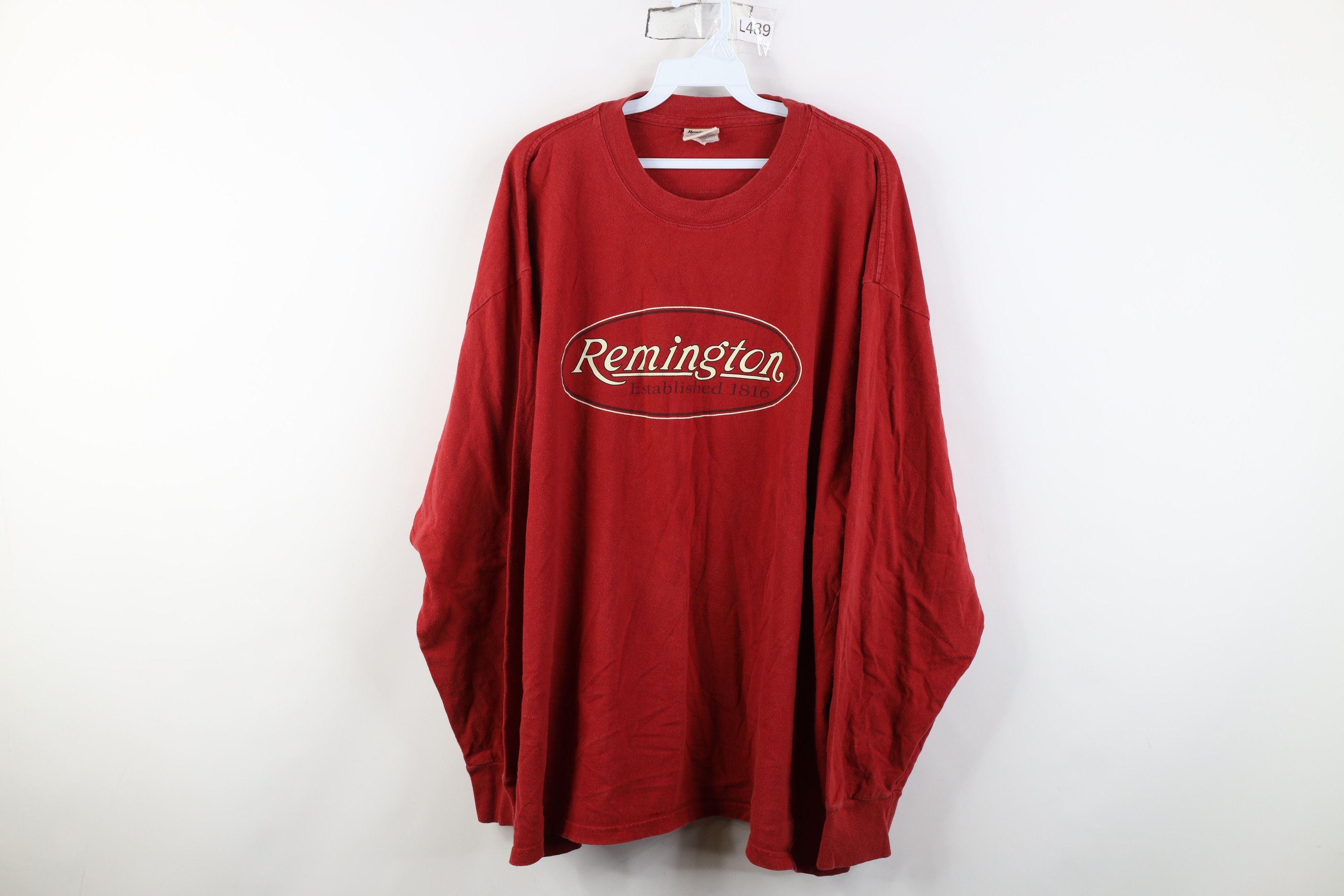 Vintage Vintage Remington UMC Hunting Bear Long Sleeve T-Shirt Red Size US XXL / EU 58 / 5 - 1 Thumbnail