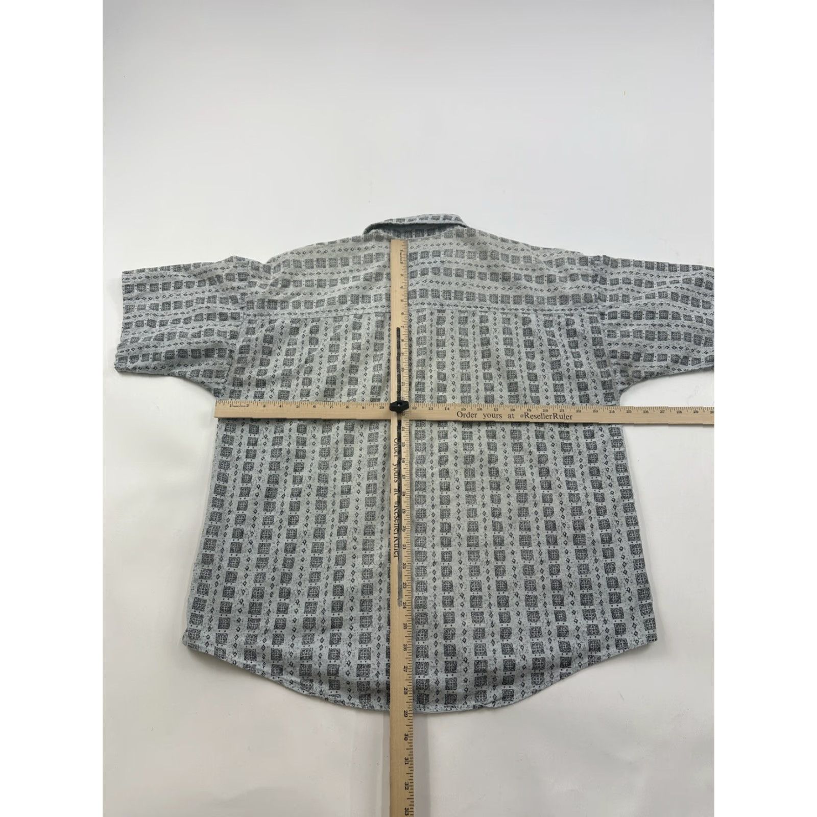 Etro Maxx FM Shirt Mens Large Geometric Print Stone Wash Casual Retro Size US L / EU 52-54 / 3 - 6 Thumbnail
