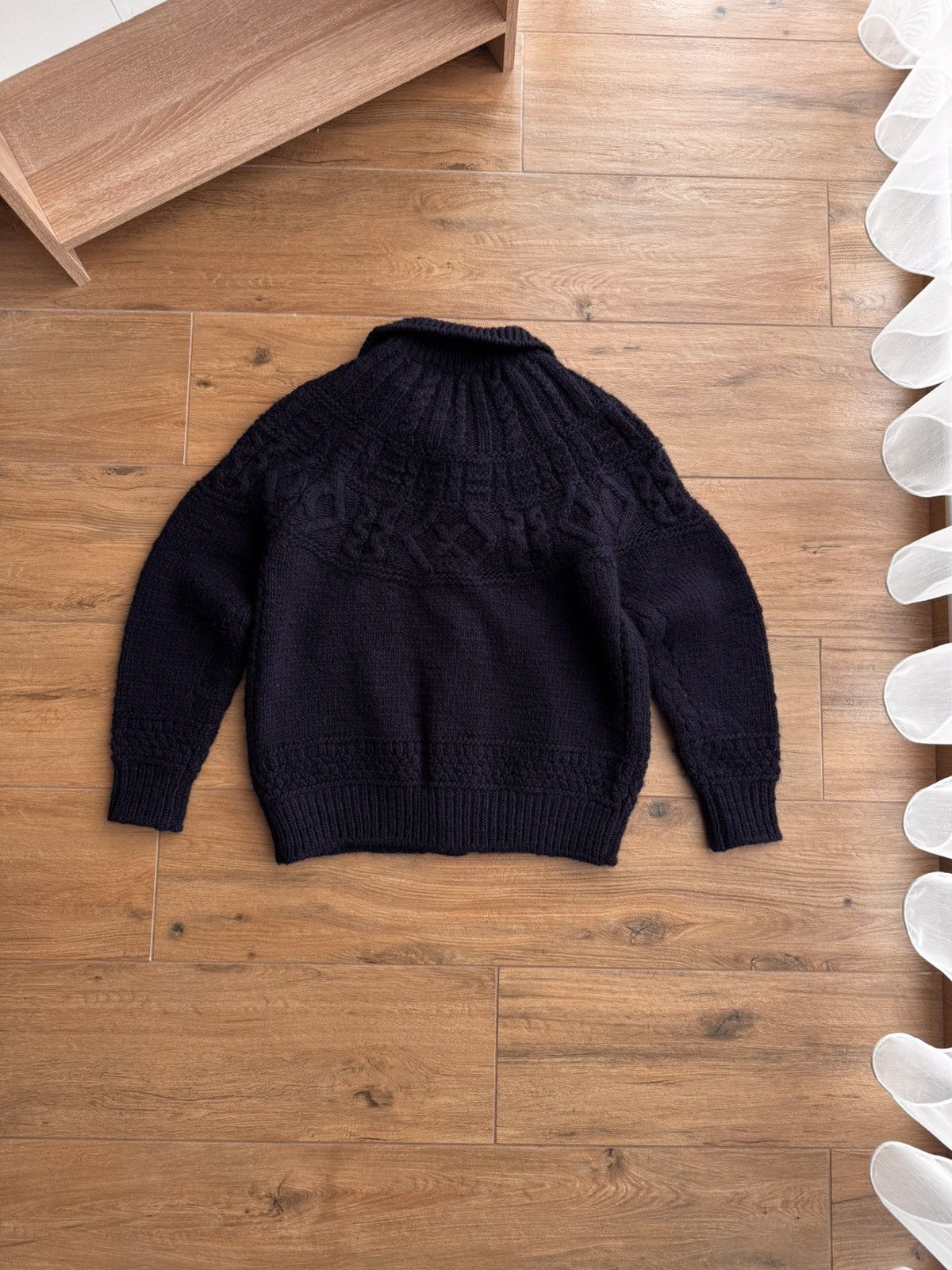 Comme des Garcons Tao Kurihara Comme Des Garcons x Batoner Wool Knit Cardigan Size US M / EU 48-50 / 2 - 13 Thumbnail