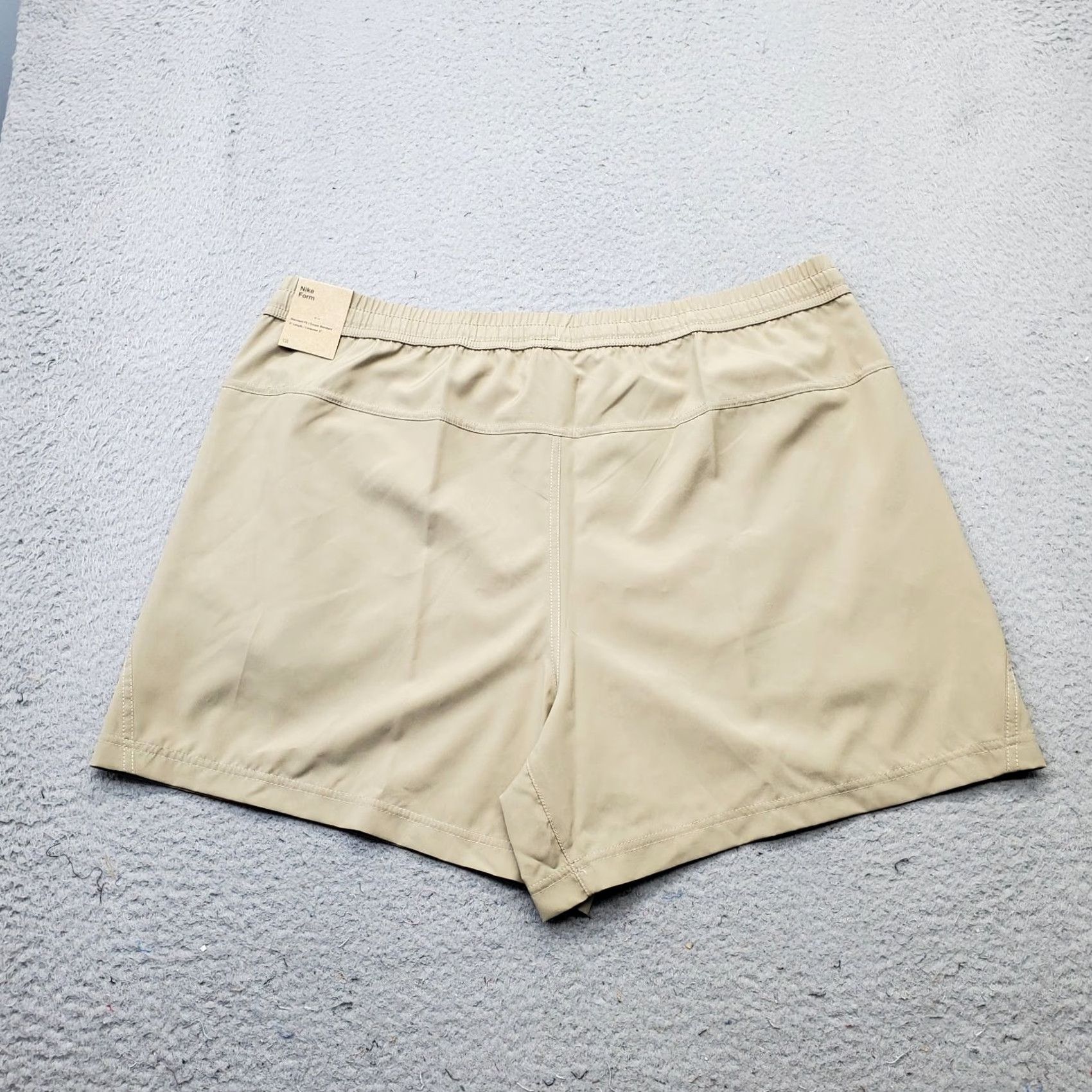 Nike Nike Running Shorts Mens XL Tan Four-Way Stretch Drawstring Waist Size US 36 / EU 52 - 2 Thumbnail