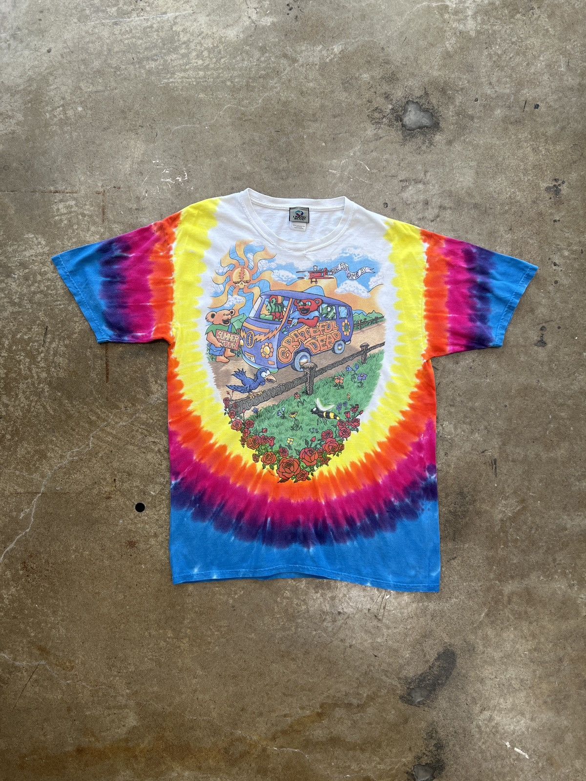 Band Tees Vintage 1994 Grateful Dead The Bus Summer Tour Tee Large Size US L / EU 52-54 / 3 - 2 Thumbnail