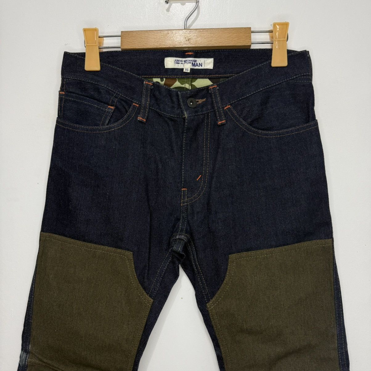 Junya Watanabe Junya Watanabe Double Knee Camouflage Denim Pants Size US 28 / EU 44 - 3 Thumbnail