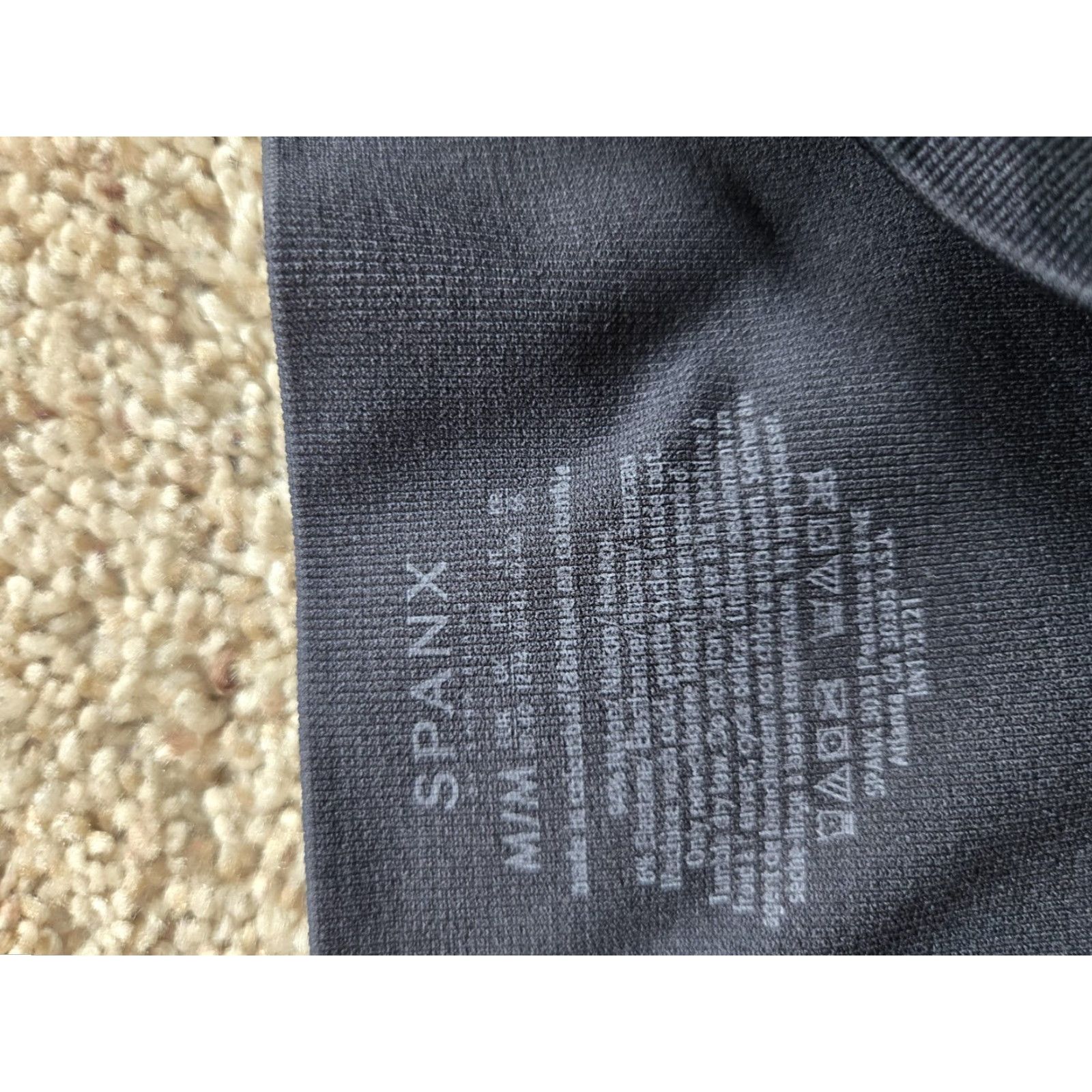 Spanx Spanx Leggings Womens M Black Camouflage High Rise Shaping Look At Me Now Activewear Casual Womens Size 32" / US 10 / IT 46 - 2 Thumbnail