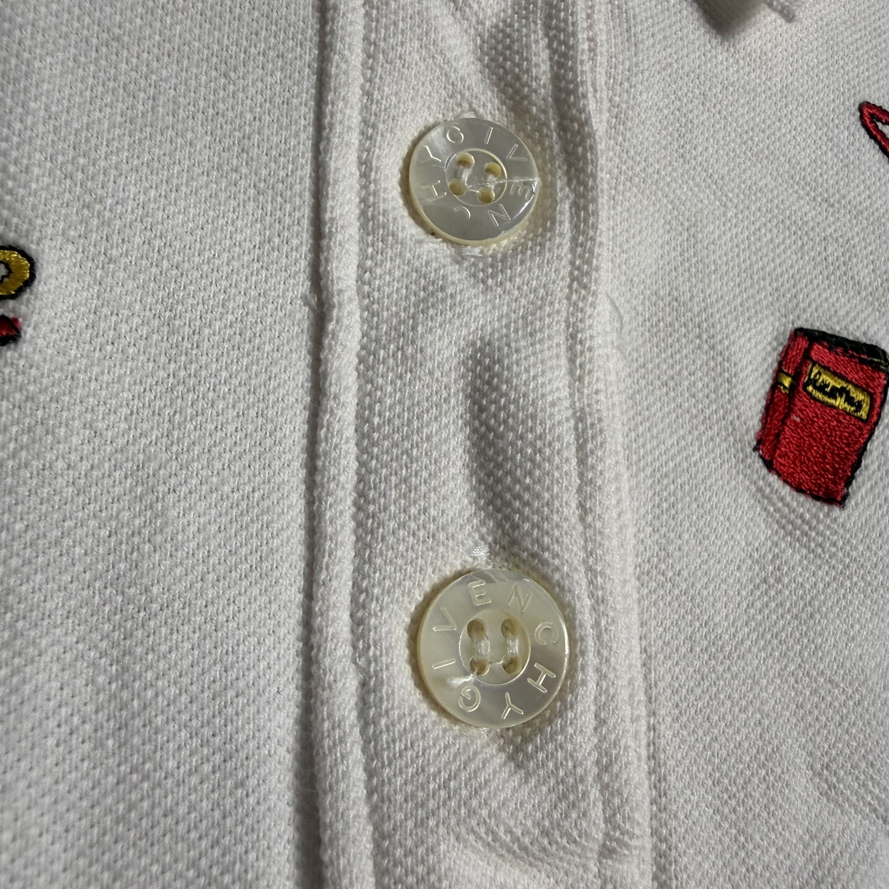 Givenchy 🔥RARE🔥Vintage Givenchy Life Embroidery Motifs Polo Shirt Size US M / EU 48-50 / 2 - 4 Thumbnail